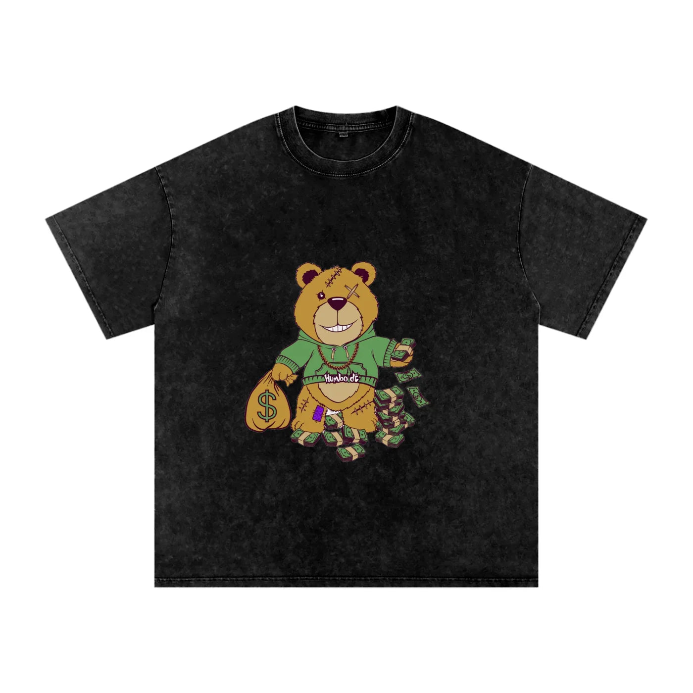 Bear Market Acid Wash Oversize TShirt - CUSTOM ORDER