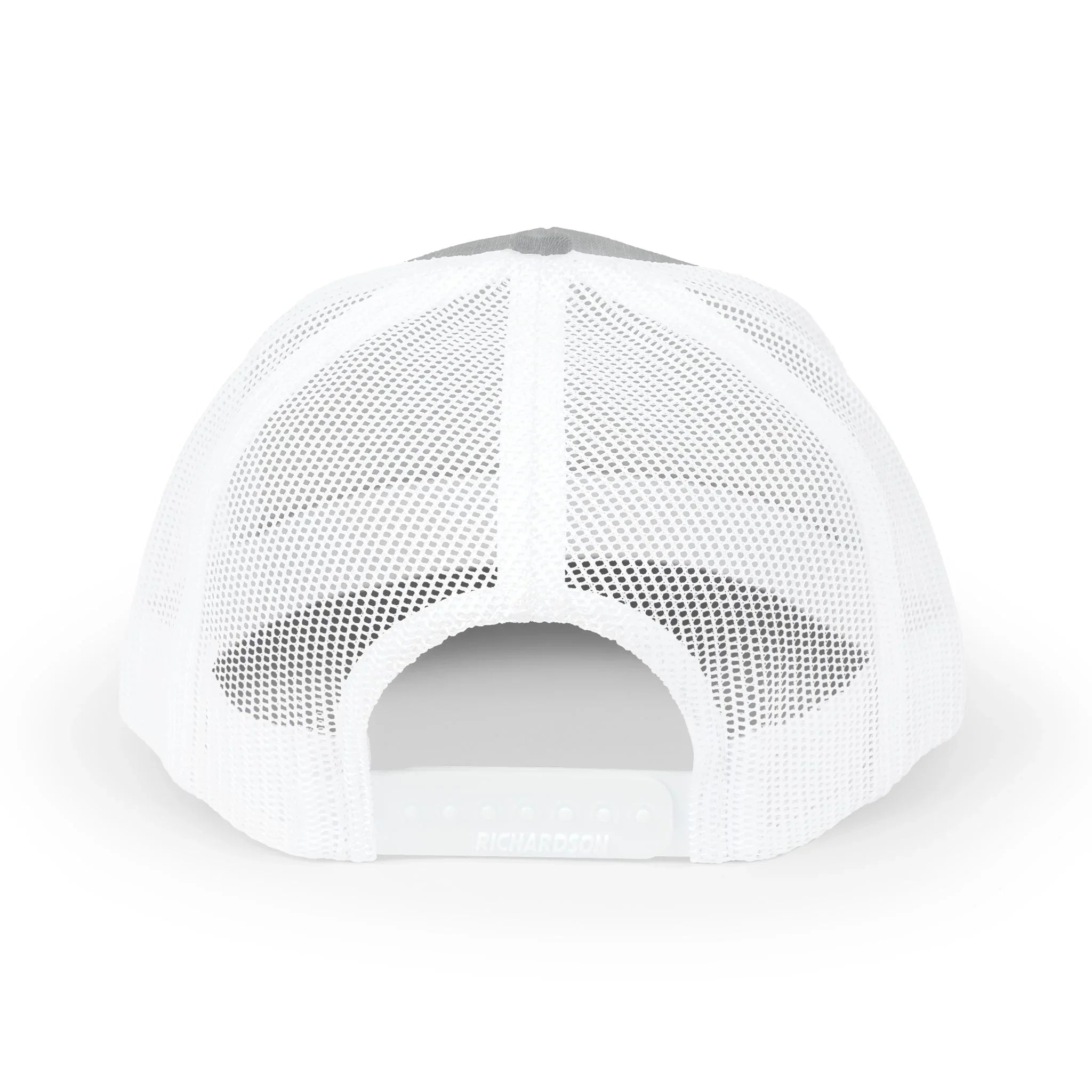 Treelogo Outline Trucker Richardson 112 Embroidered Snap Hat-Wht outline-CUSTOM ORDER
