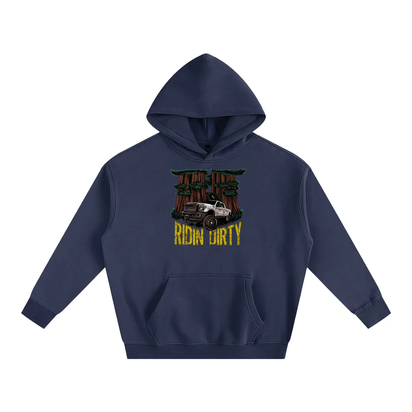 Ridin Dirty Oversized Fleeced Pullover Hoodie-CUSTOM ORDER