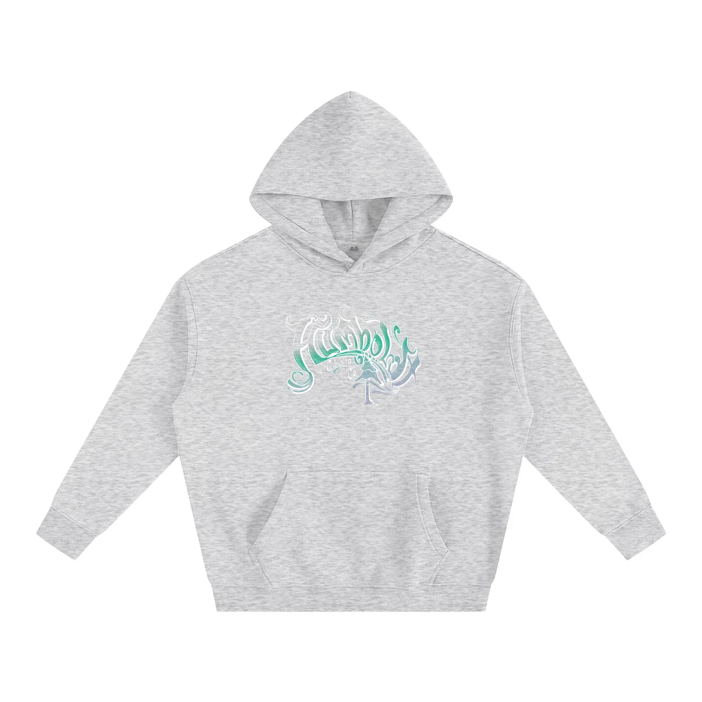 Scrolly Oversized Fleeced Pullover Hoodie - CUSTOM ORDER