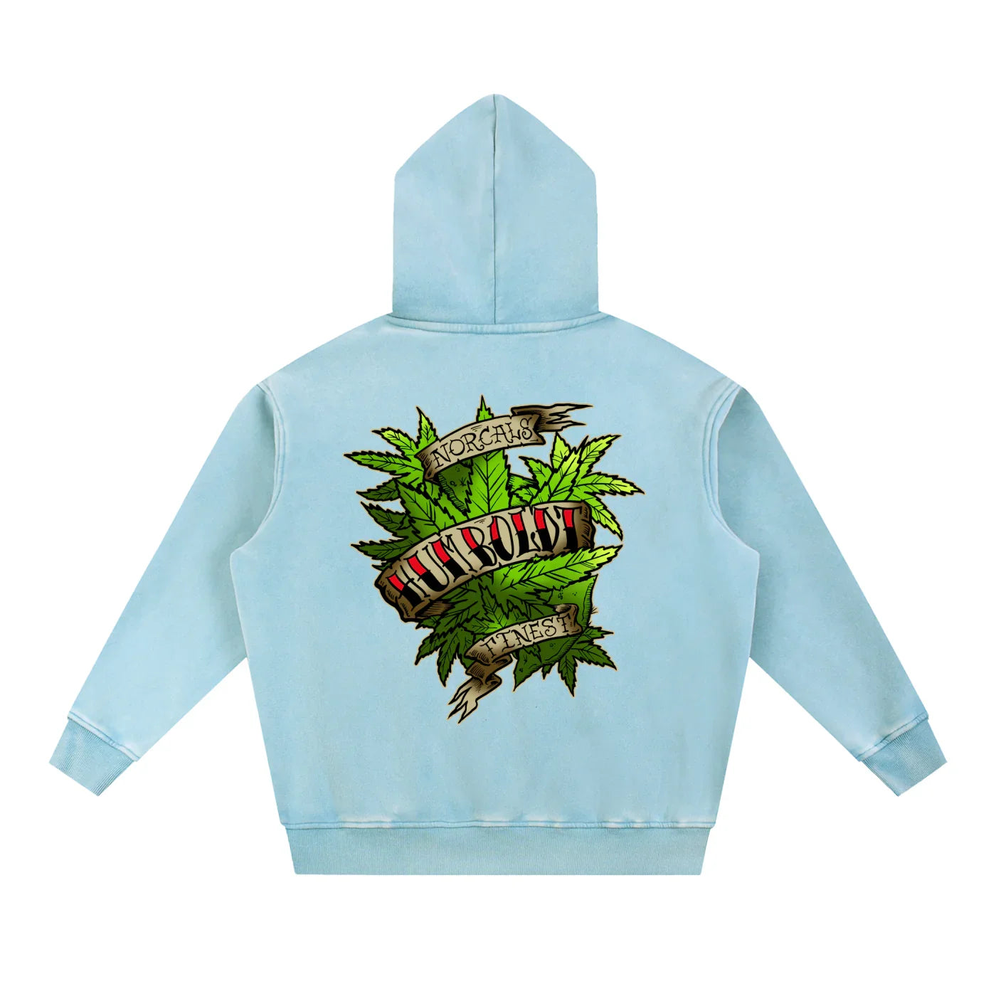 Norcals Finest Snow Wash Fleece Oversized Pullover Hoodie - CUSTOM ORDER