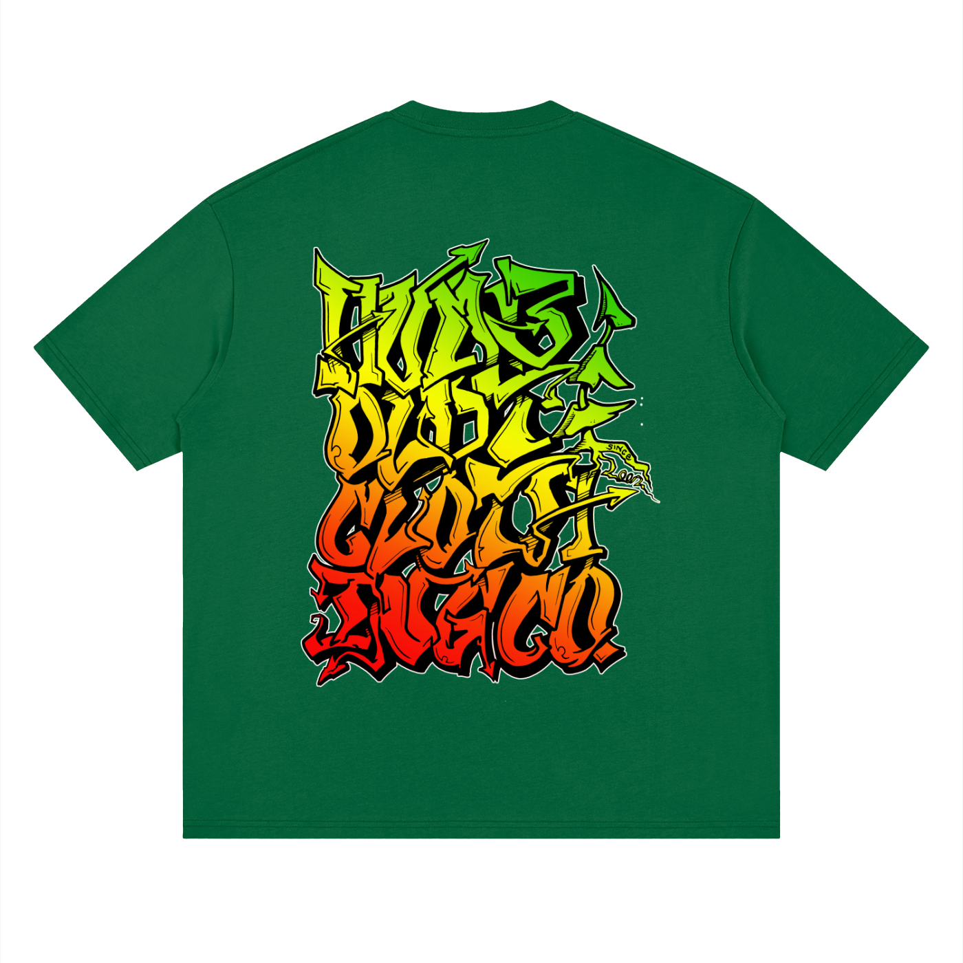 Graffiti Stacks Streetwear Loose Drop Shoulder TShirt - CUSTOM ORDER