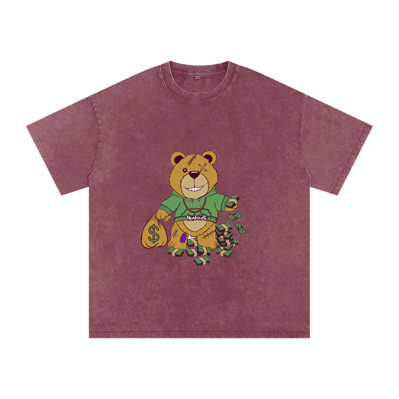 Bear Market Acid Wash Oversize TShirt - CUSTOM ORDER