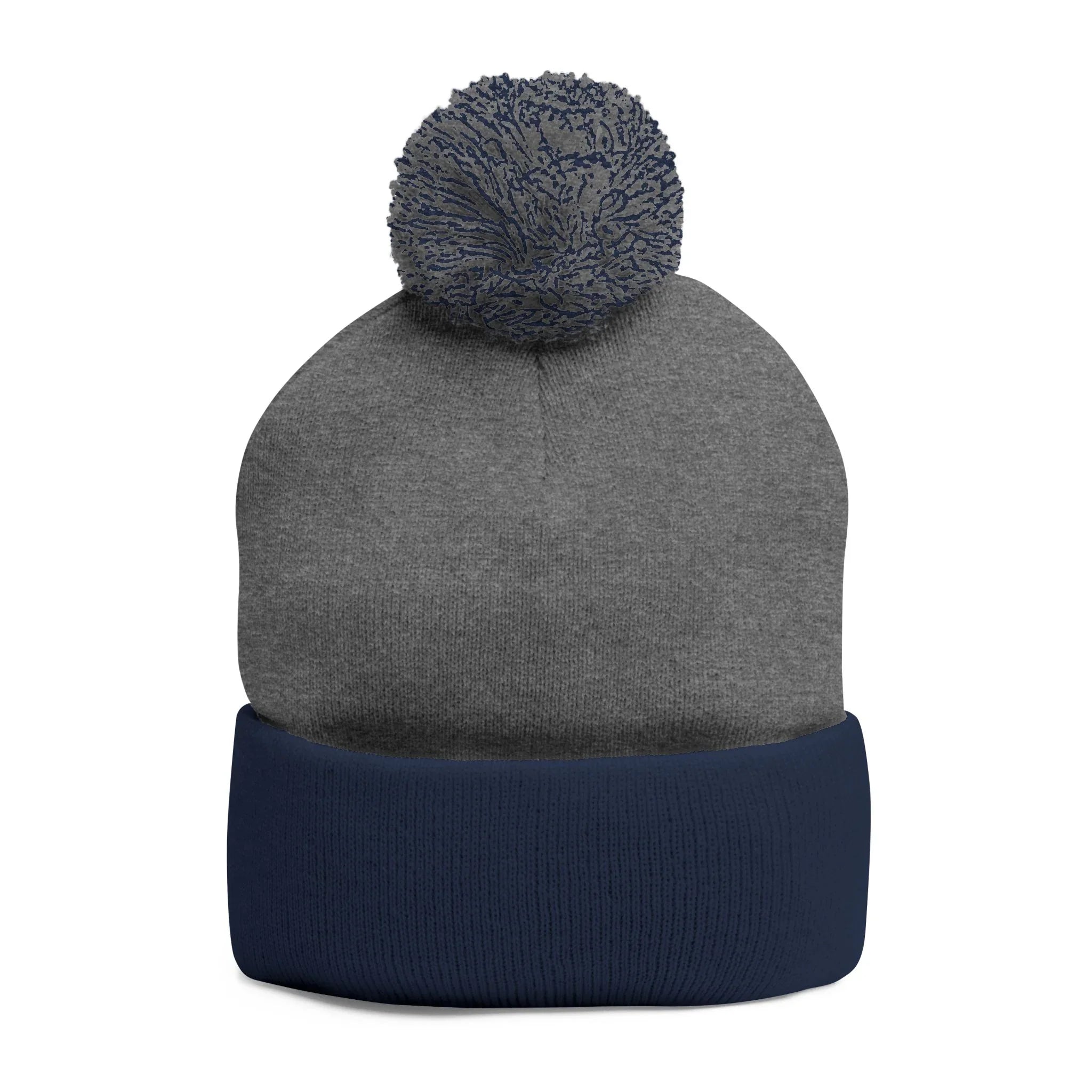 Treelogo Outline Pom Embroidered Foldup Beanie-CUSTOM ORDER