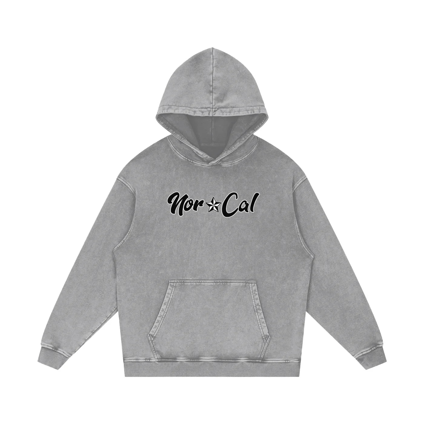 Norcal Acid Wash Oversize Pullover Hoodie - CUSTOM ORDER