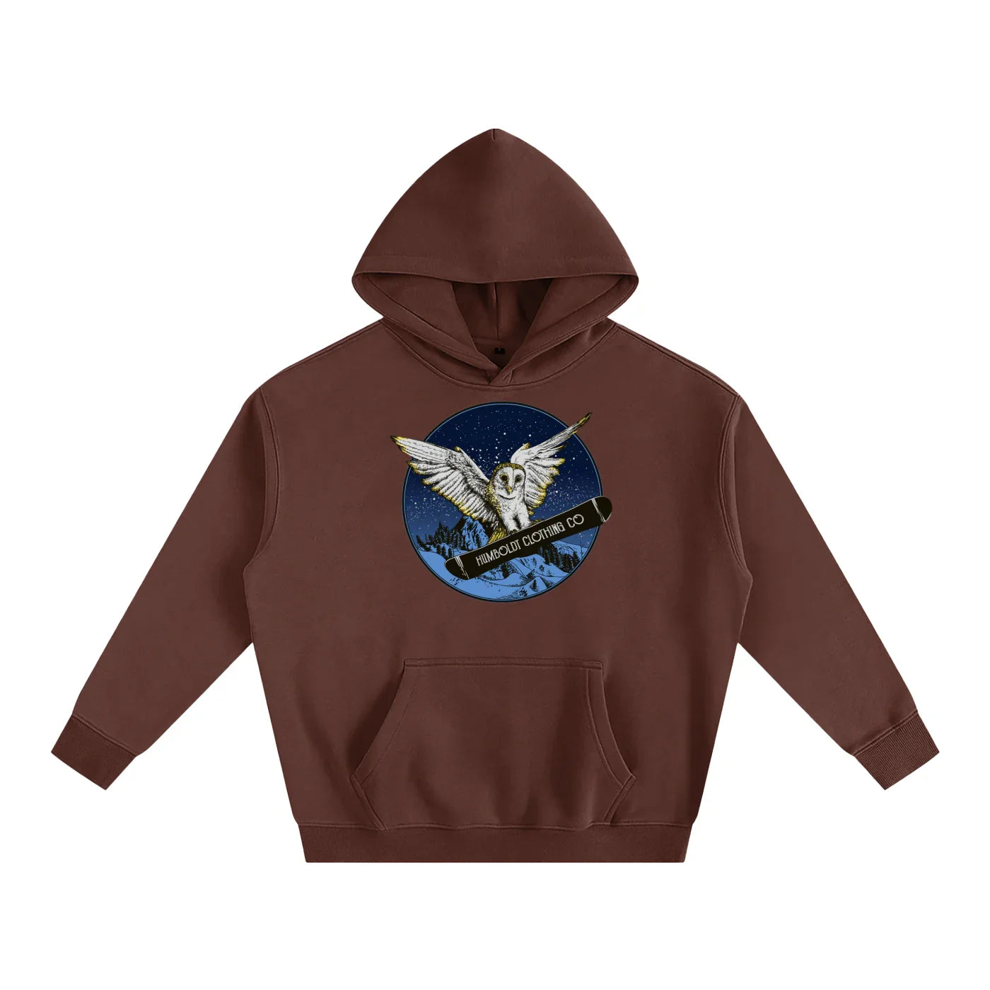Owl Terrain Oversize Fleeced Pullover Hoodie - CUSTOM ORDER