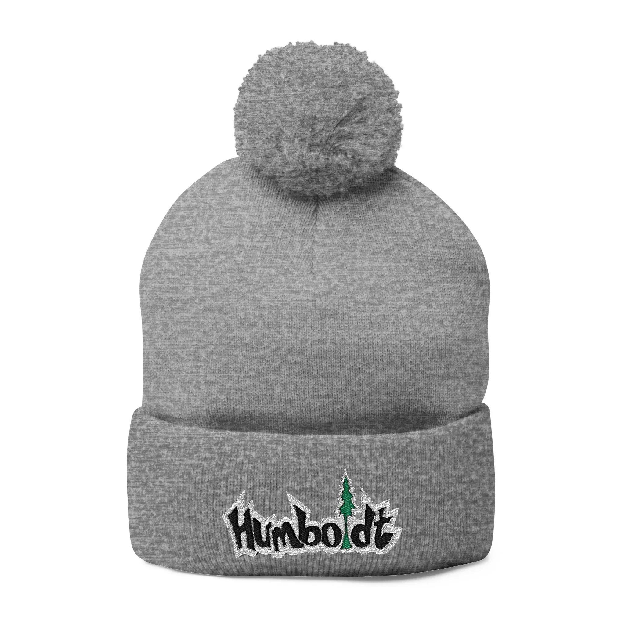 Treelogo Outline Pom Embroidered Foldup Beanie-CUSTOM ORDER