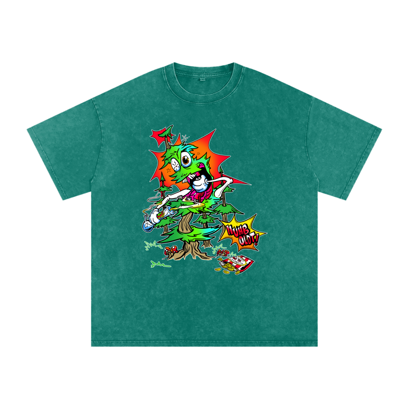 Woody Red Eyes Snow Washed Oversized Cotton TShirt - CUSTOM ORDER