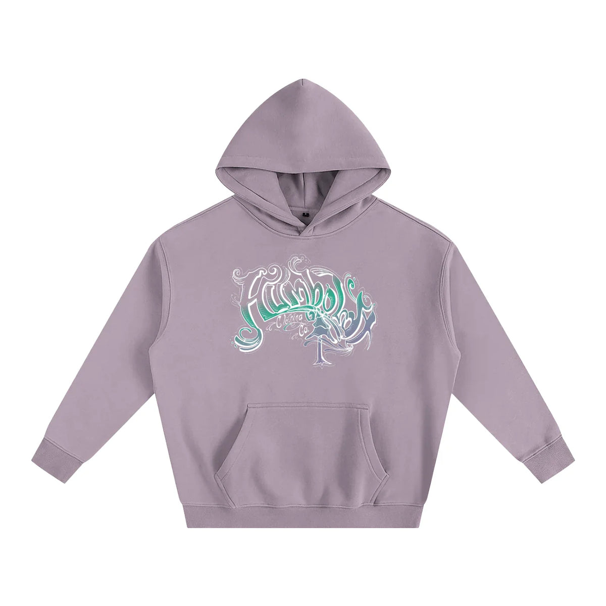 Scrolly Oversized Fleeced Pullover Hoodie - CUSTOM ORDER