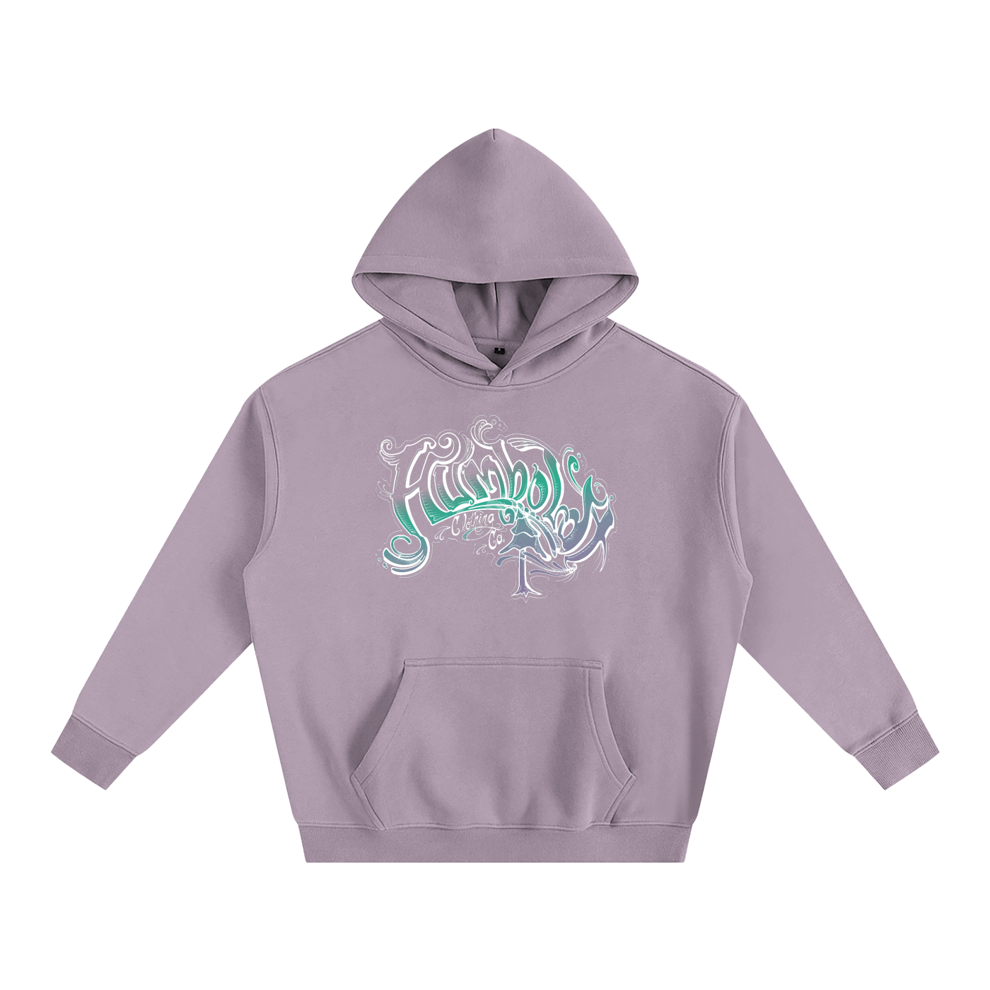Scrolly Oversized Fleeced Pullover Hoodie - CUSTOM ORDER