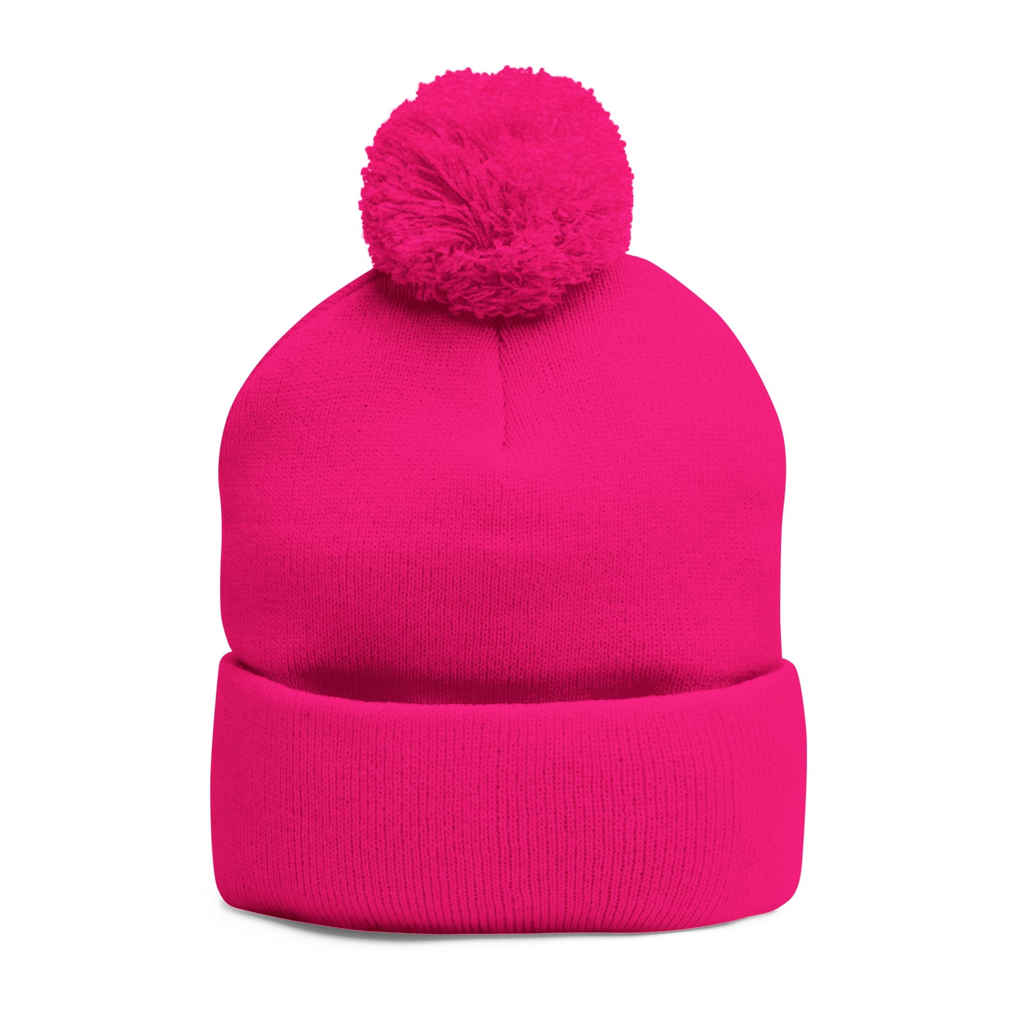 Treelogo Outline Pom Foldup Beanie