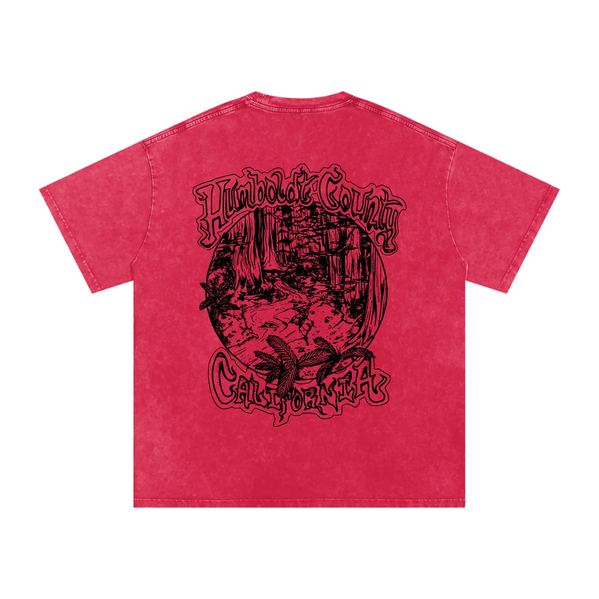 Deep Woods Snow Washed Oversized Cotton TShirt - CUSTOM ORDER