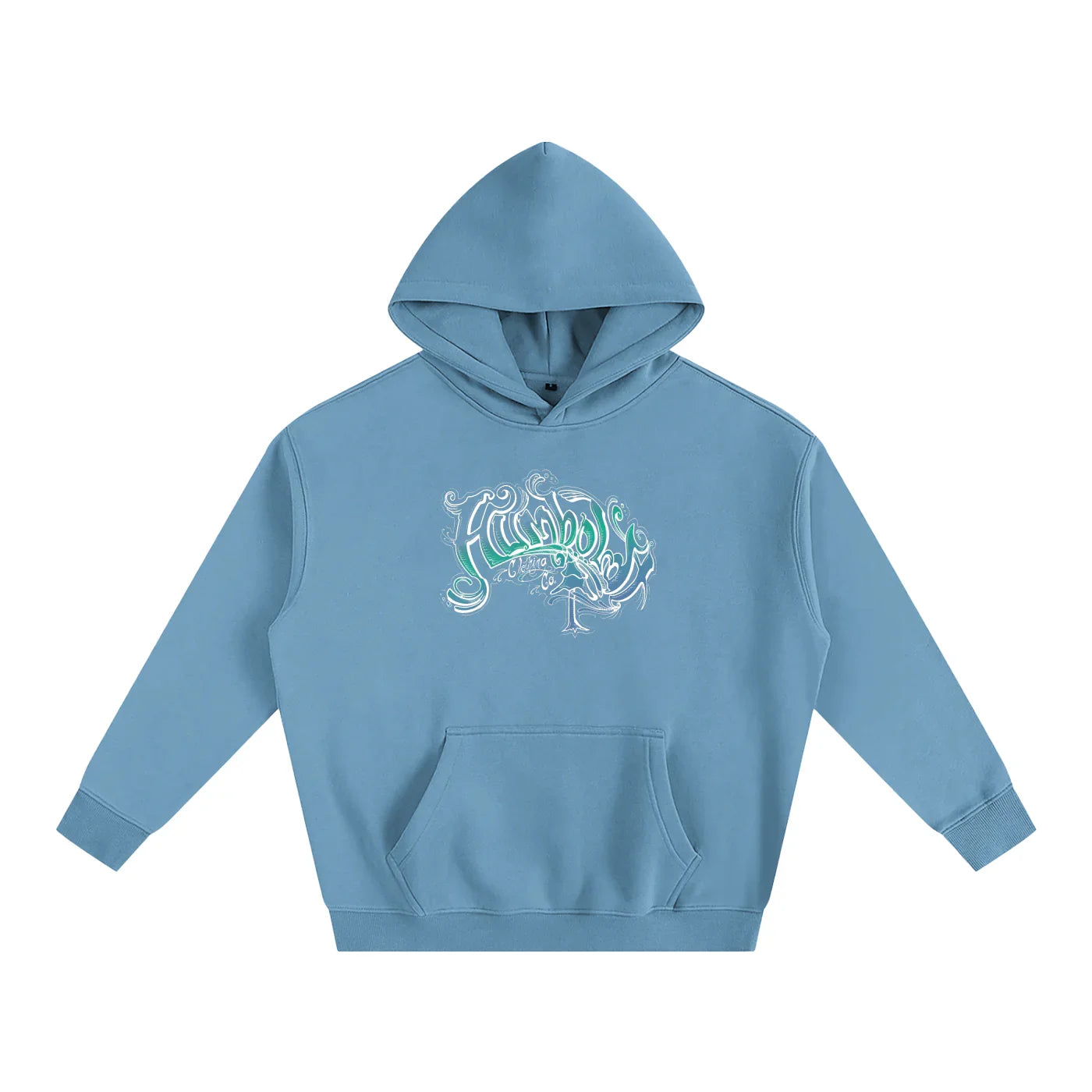 Scrolly Oversized Fleeced Pullover Hoodie - CUSTOM ORDER