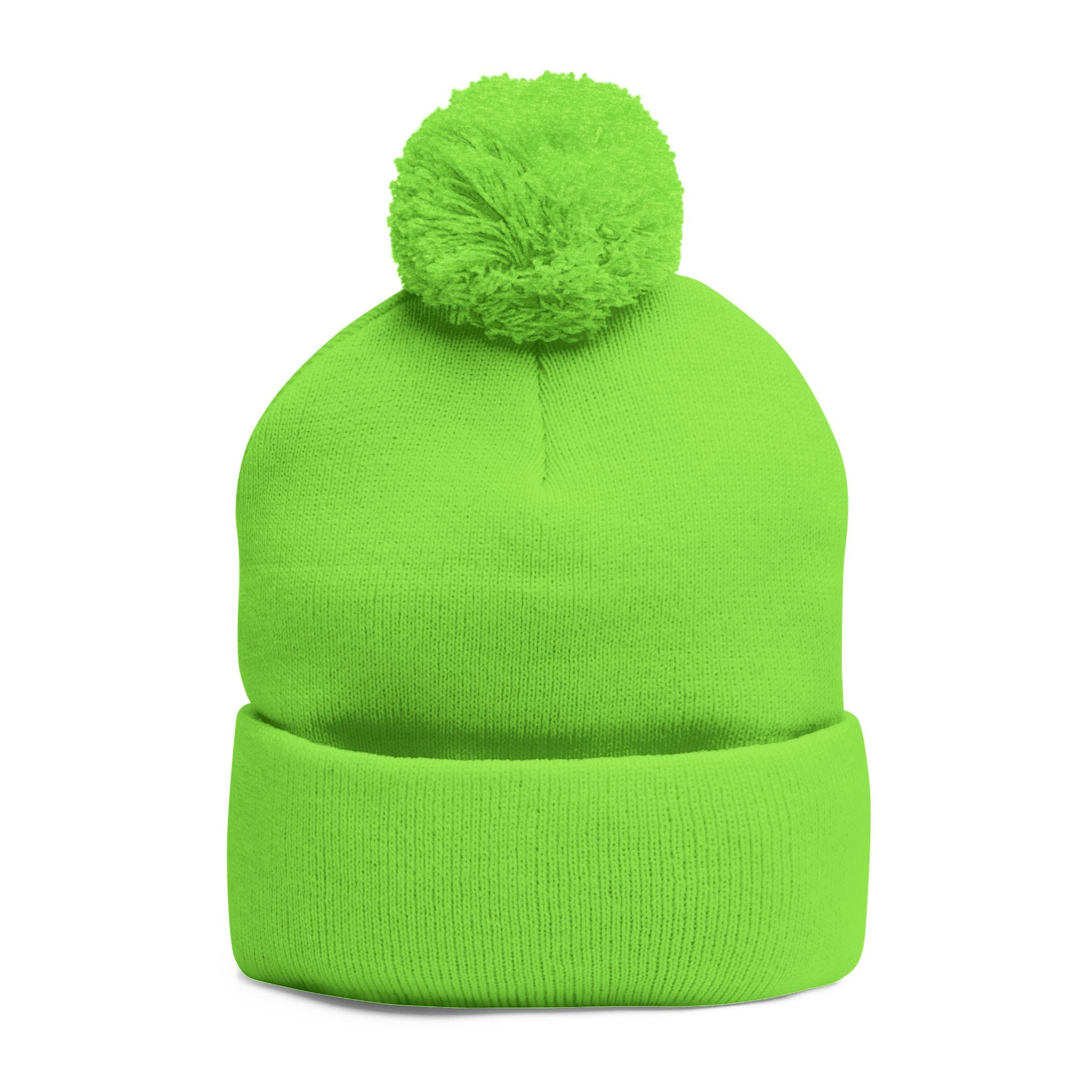 Treelogo Outline Pom Foldup Beanie