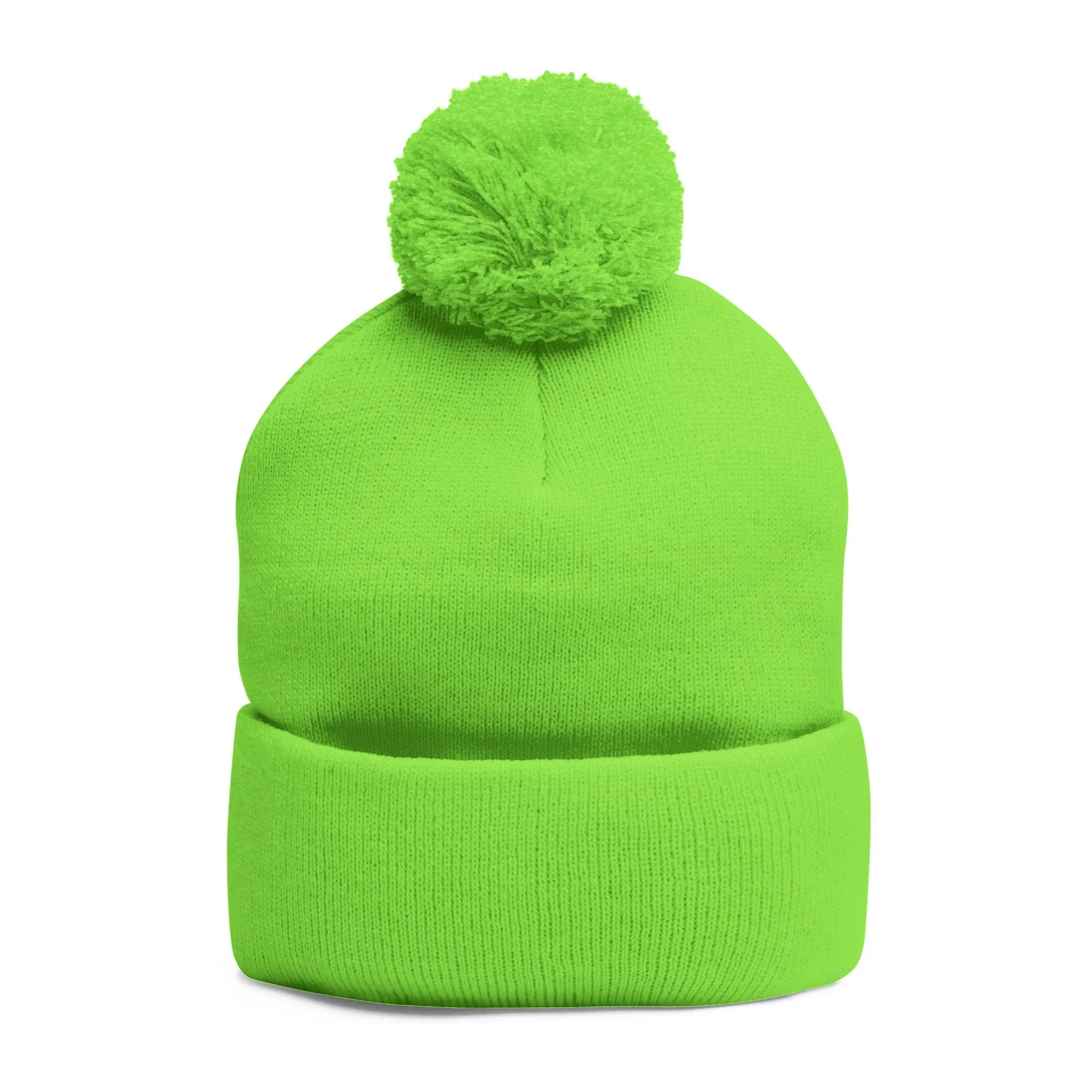 Treelogo Outline Pom Embroidered Foldup Beanie-CUSTOM ORDER
