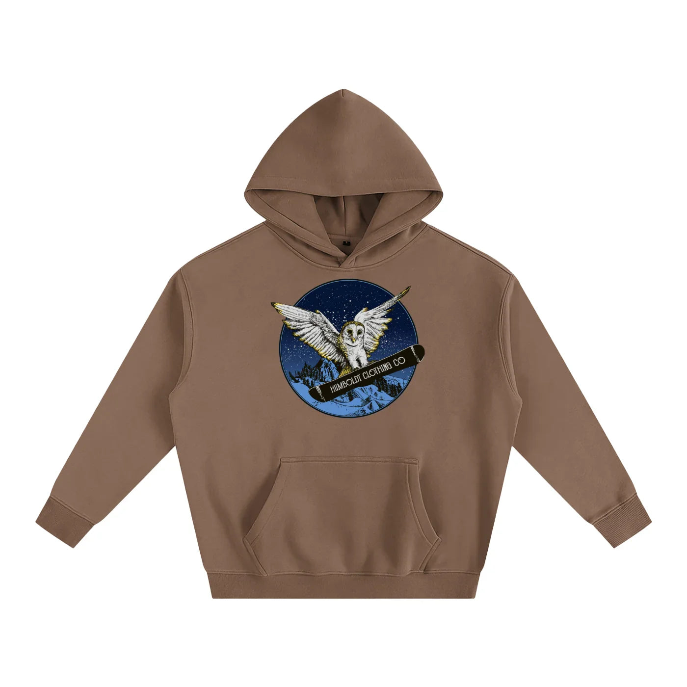Owl Terrain Oversize Fleeced Pullover Hoodie - CUSTOM ORDER