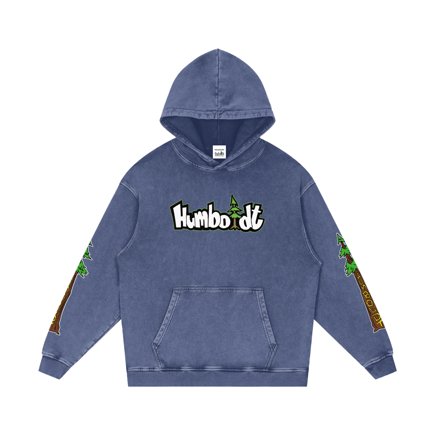 Avenue Trees New Style Logo Snow Washed Loose Cotton Pullover Hoodie - CUSTOM ORDER