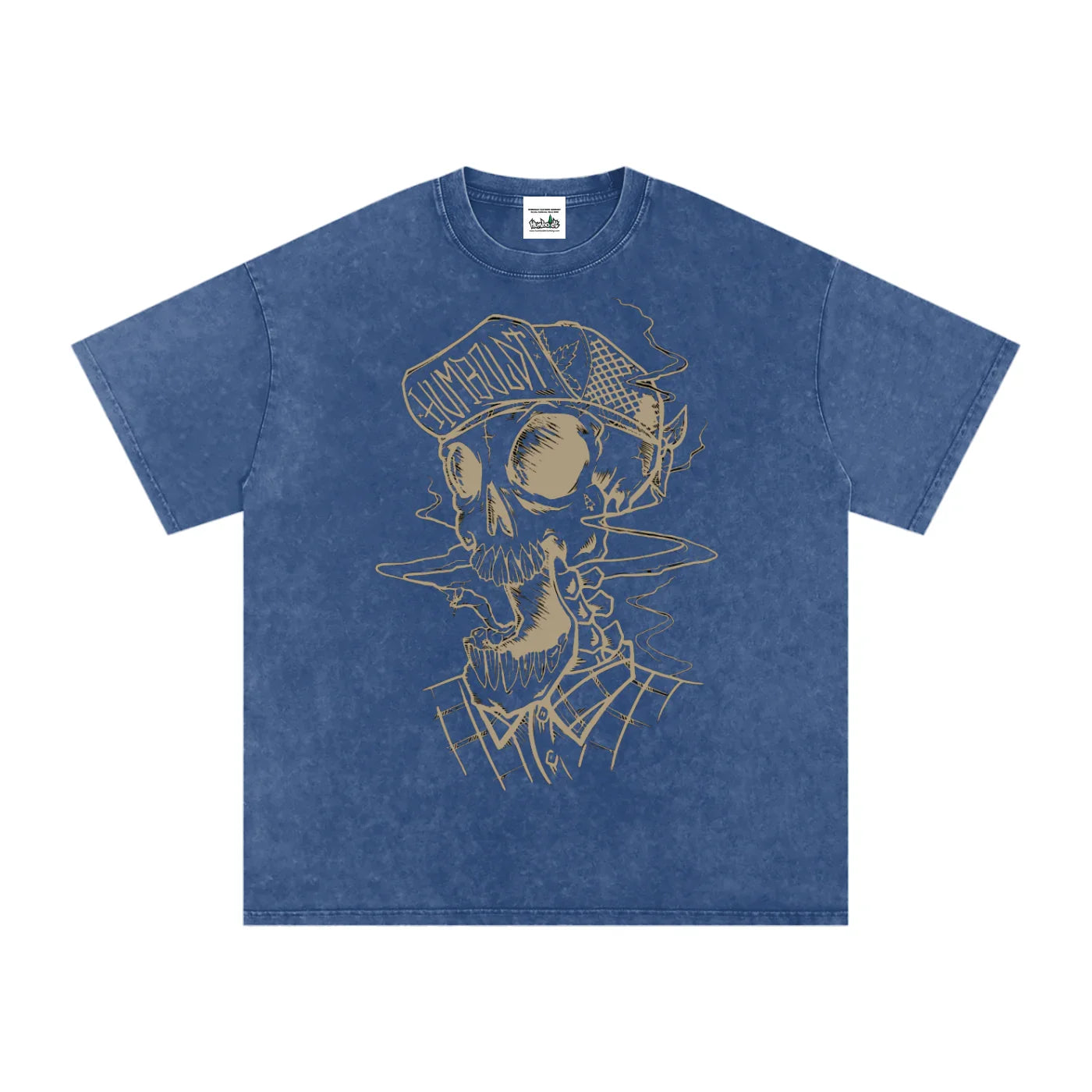 Skully Snow Washed Oversized Cotton Tshirt-CUSTOM ORDER
