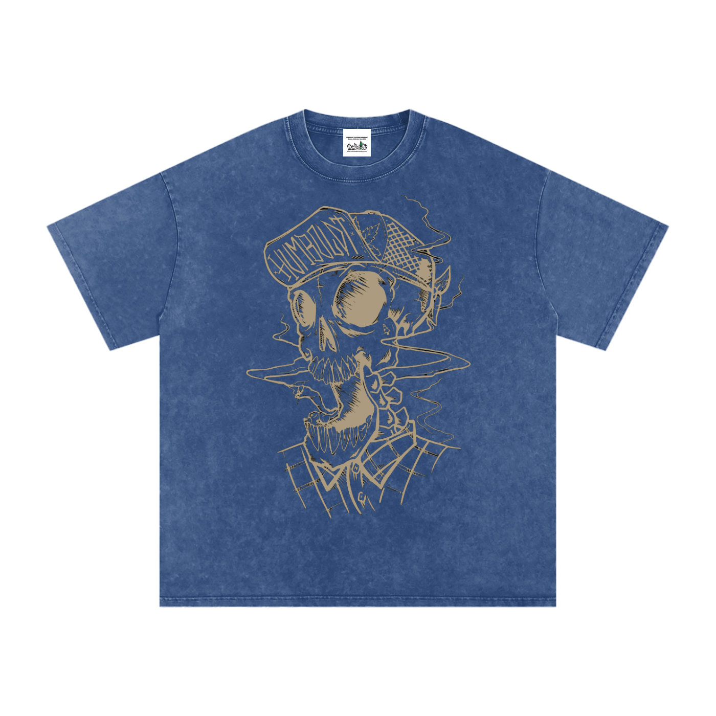 Skully Snow Washed Oversized Cotton T-Shirt-CUSTOM ORDER