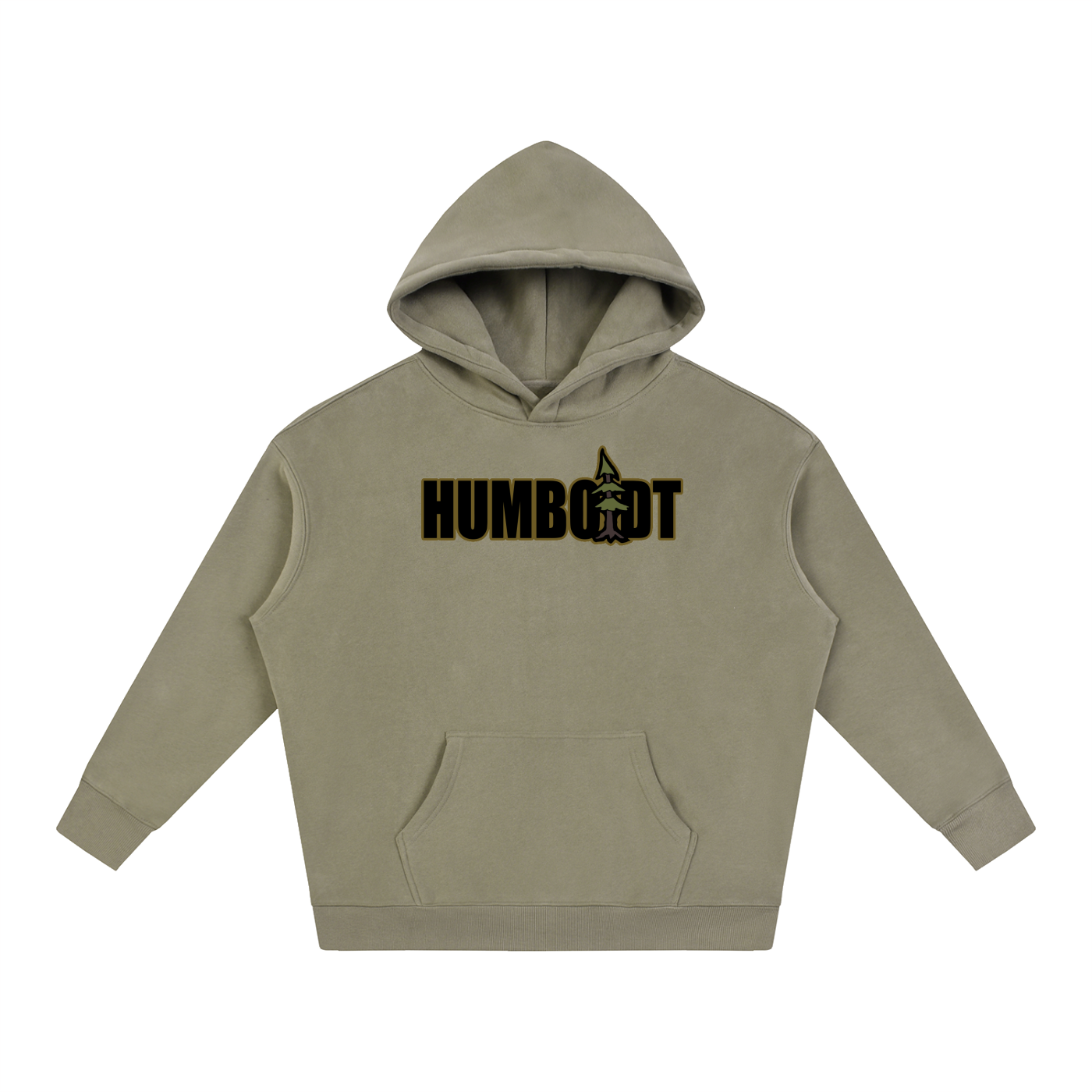 Humboldt Blockstyle Oversize Fleeced Pullover Hoodie Earthy Colorway - CUSTOM ORDER