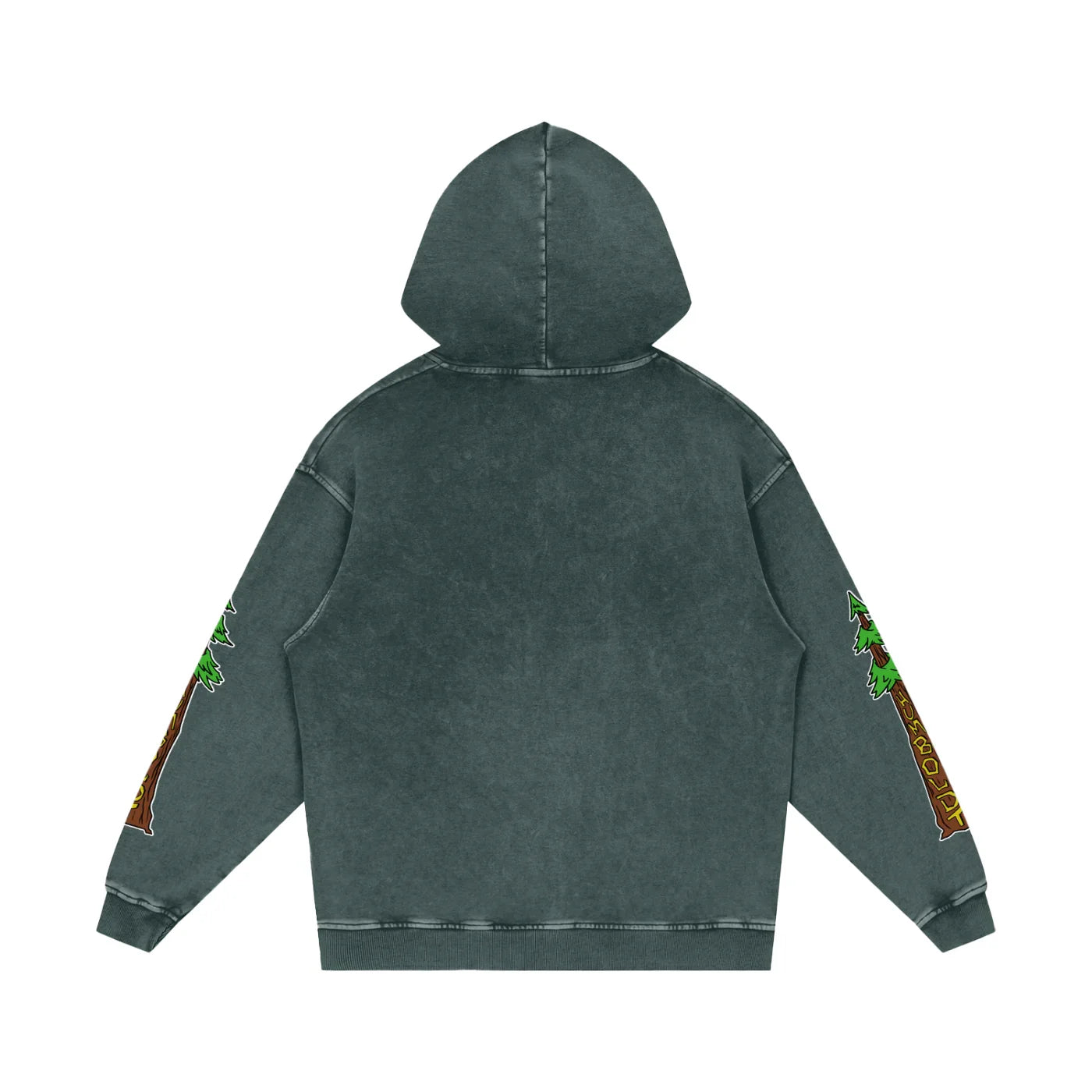 Avenue Trees New Style Logo Snow Washed Loose Cotton Pullover Hoodie - CUSTOM ORDER