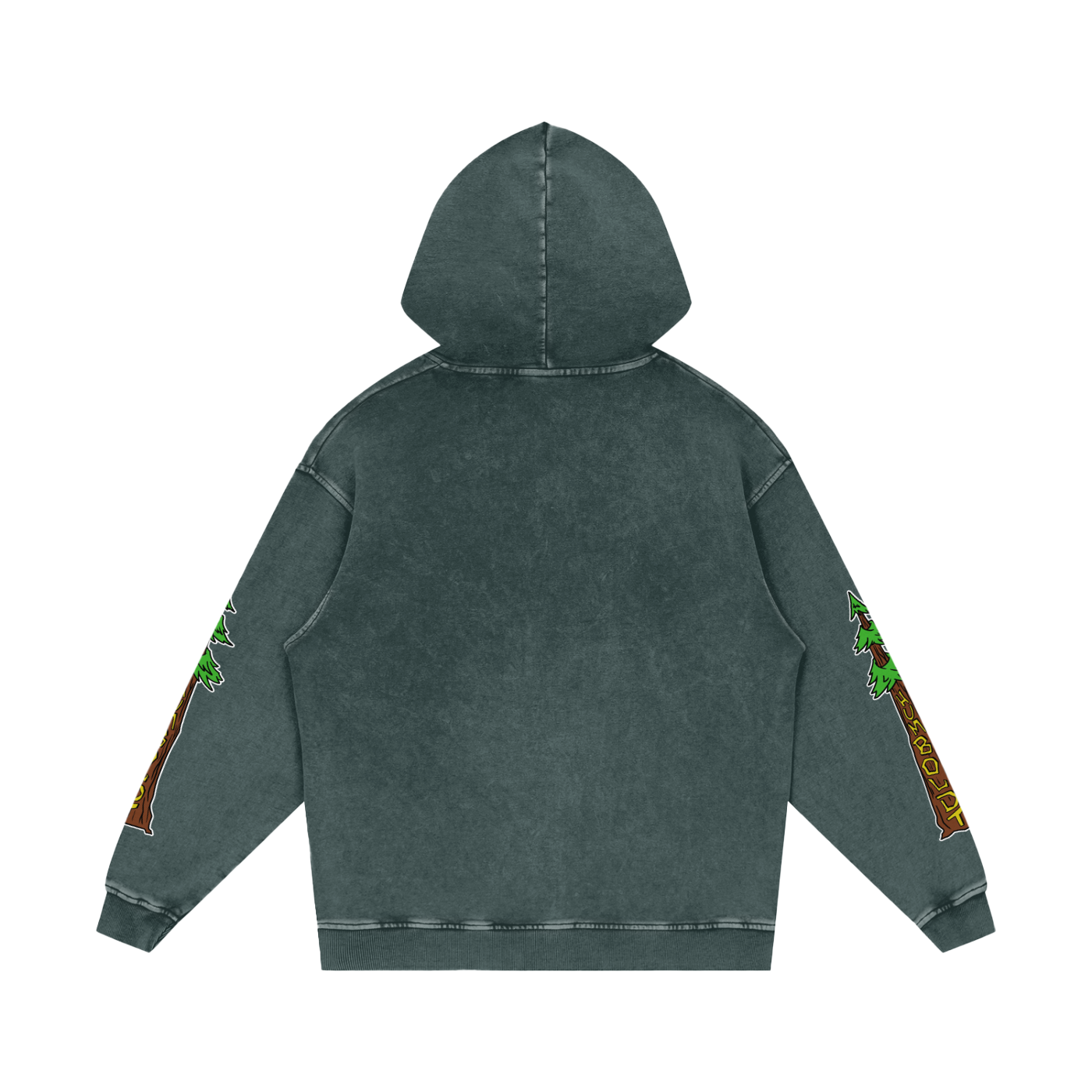 Avenue Trees New Style Logo Snow Washed Loose Cotton Pullover Hoodie - CUSTOM ORDER