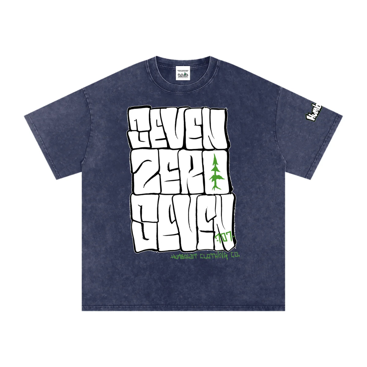 Seven Zero Seven Snow Washed Oversized Cotton Tshirt - CUSTOM ORDER