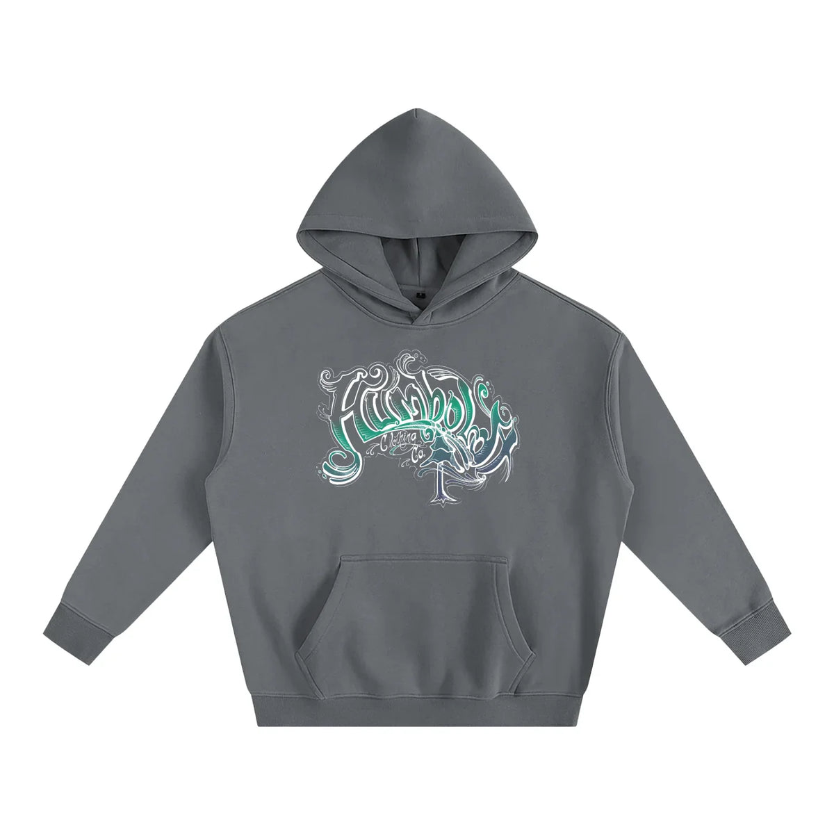 Scrolly Oversized Fleeced Pullover Hoodie - CUSTOM ORDER