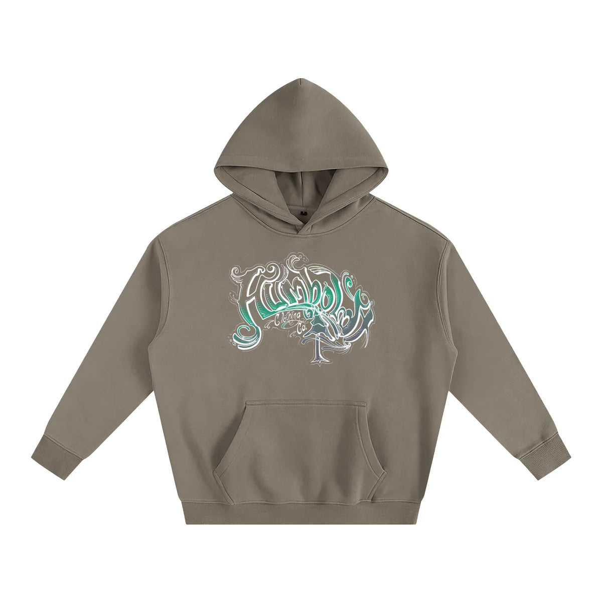 Scrolly Oversized Fleeced Pullover Hoodie - CUSTOM ORDER