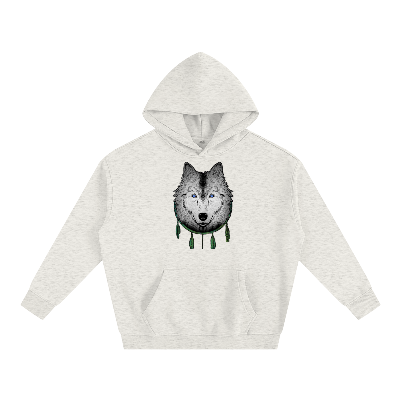 White Wolf Pullover Hoodie