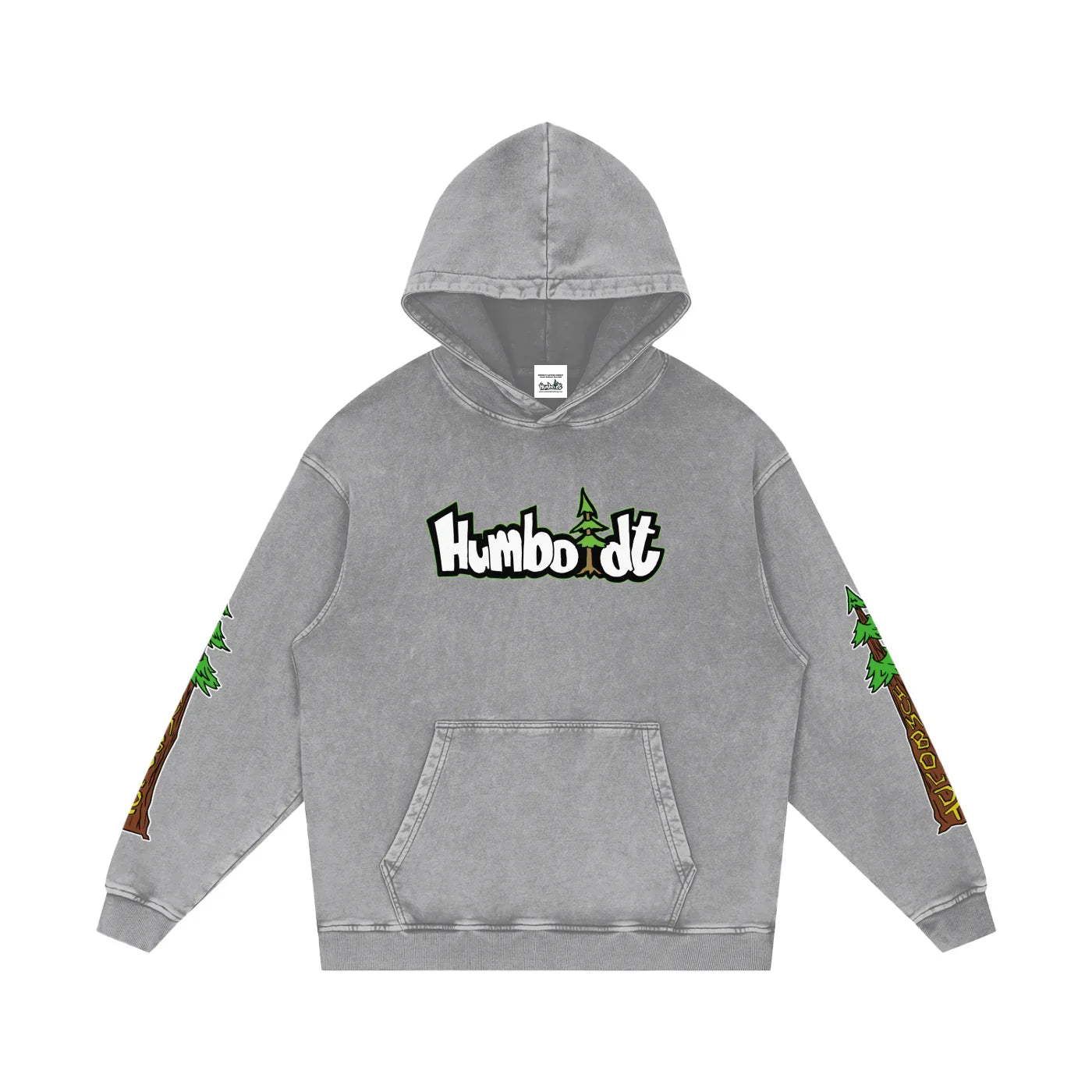 Avenue Trees New Style Logo Snow Washed Loose Cotton Pullover Hoodie - CUSTOM ORDER