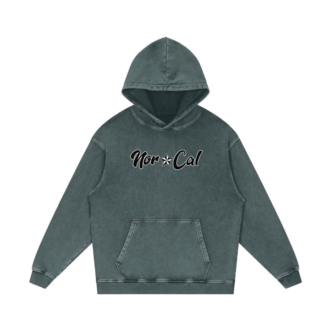 Norcal Acid Wash Oversize Pullover Hoodie - CUSTOM ORDER