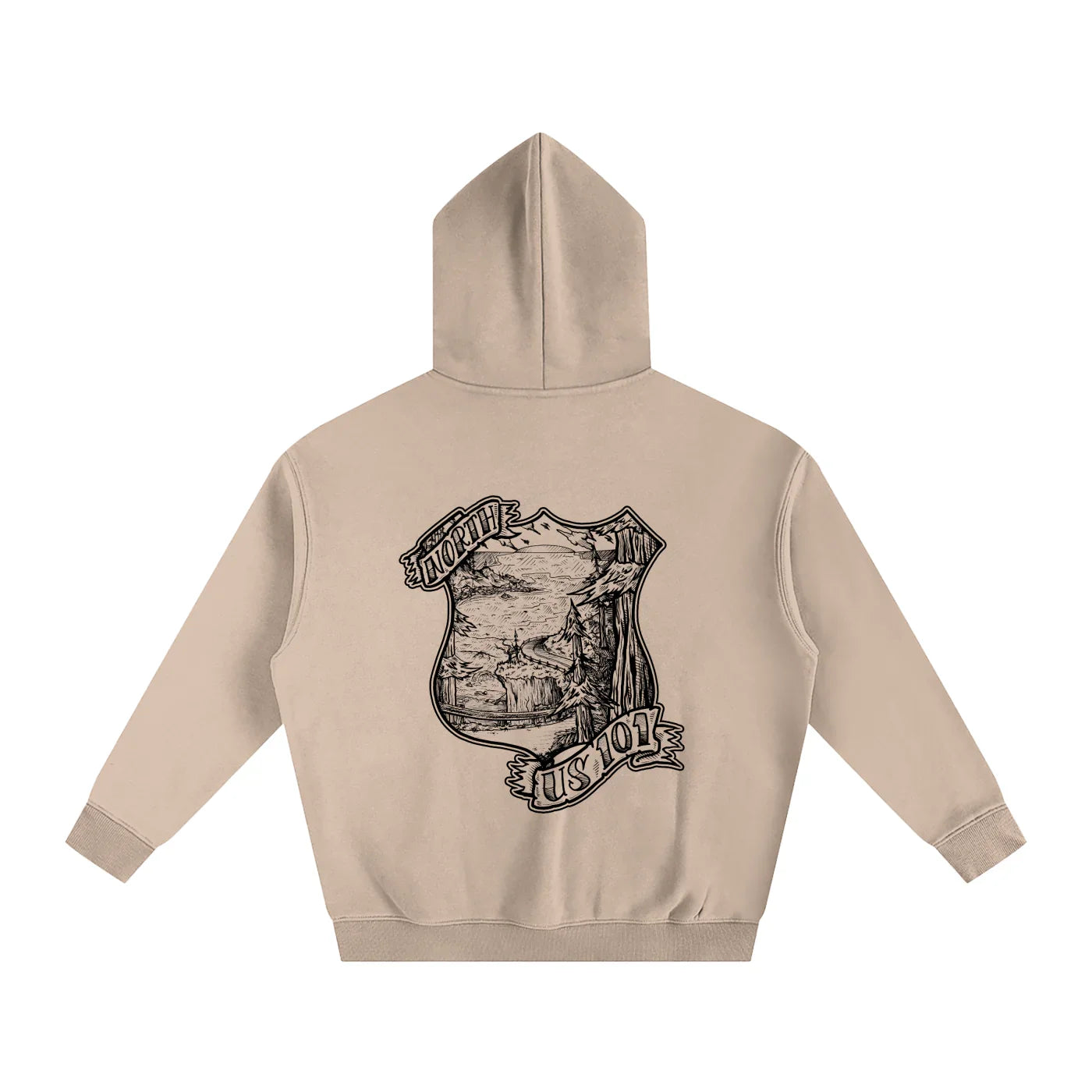 101 North Oversized Fleeced Pullover Hoodie - CUSTOM ORDER