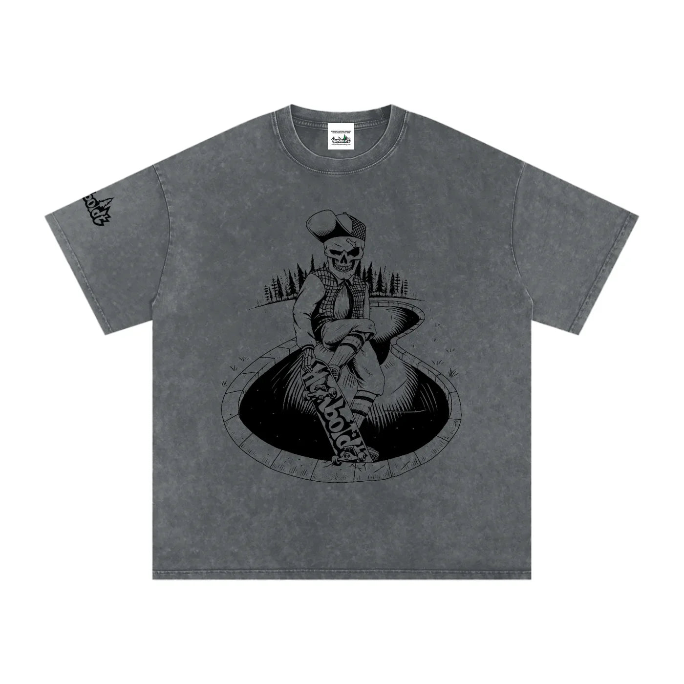 Skate Life Snow Washed Oversized Cotton Tshirt-CUSTOM ORDER