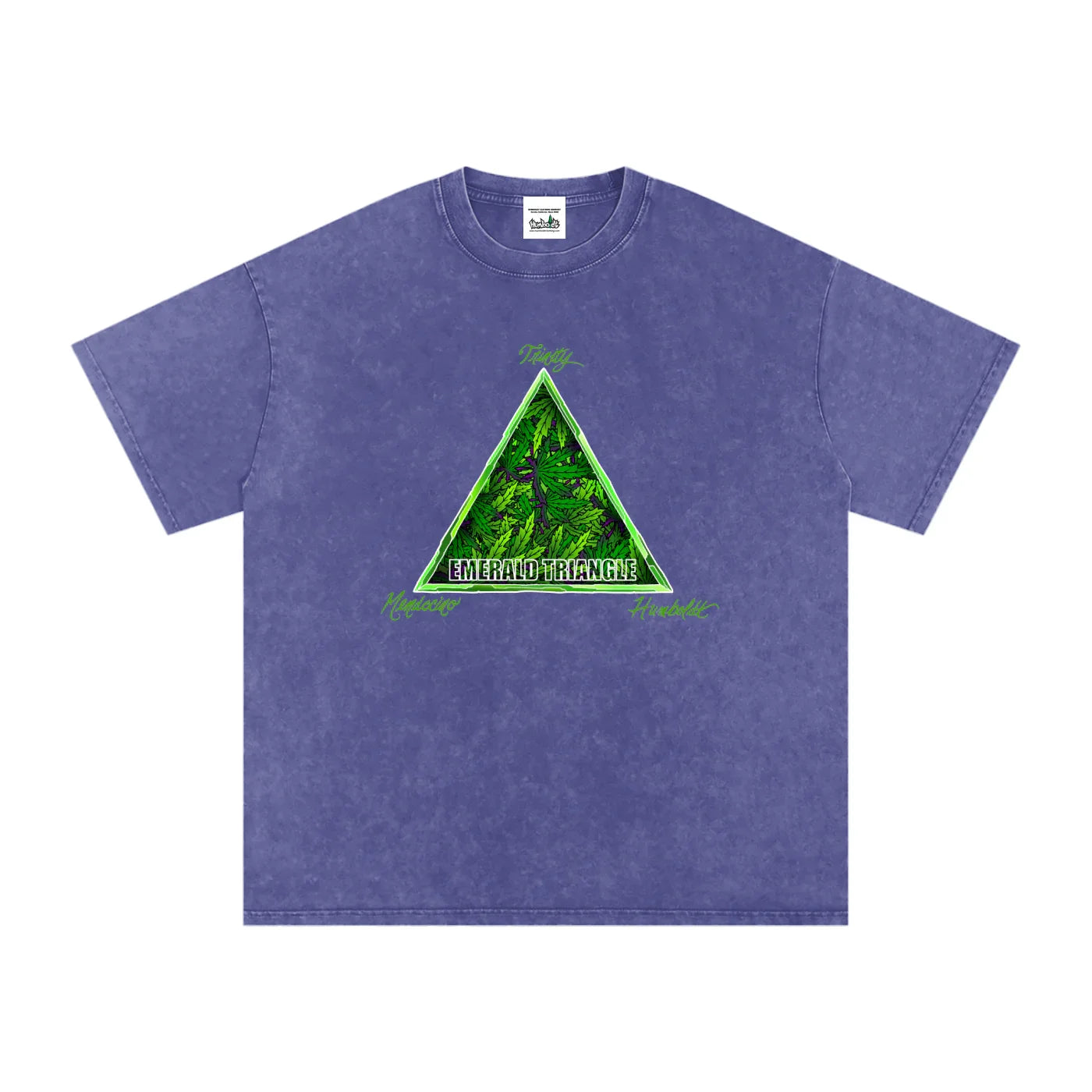 Emerald Triangle Snow Washed Oversized Cotton Tshirt-CUSTOM ORDER