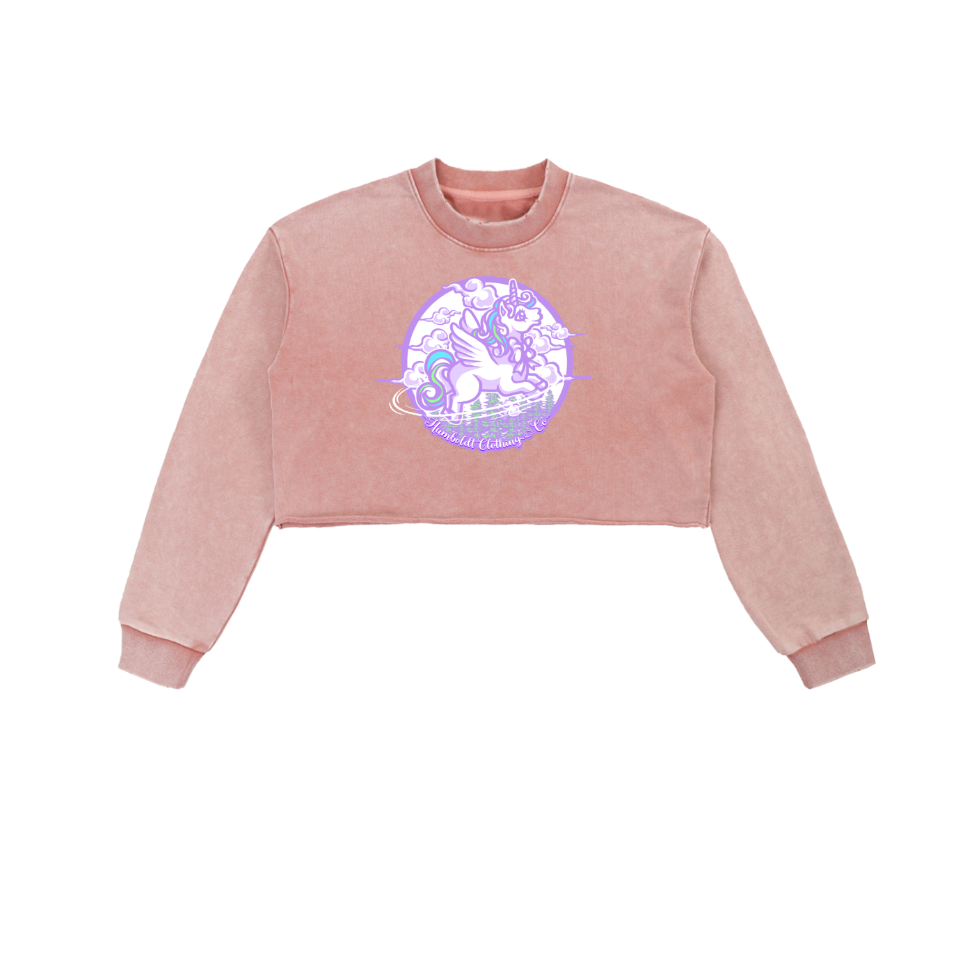 Flying Unicorn Cropped Sweatshirt