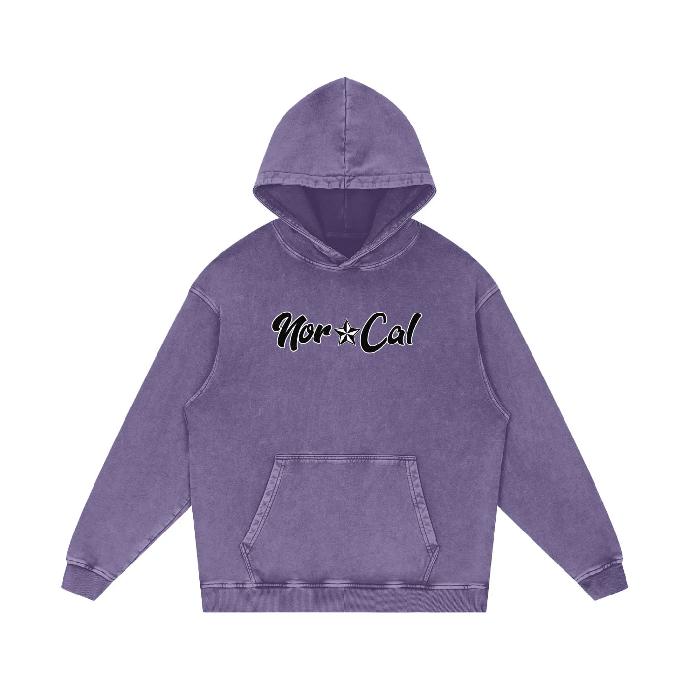 Norcal Acid Wash Oversize Pullover Hoodie - CUSTOM ORDER