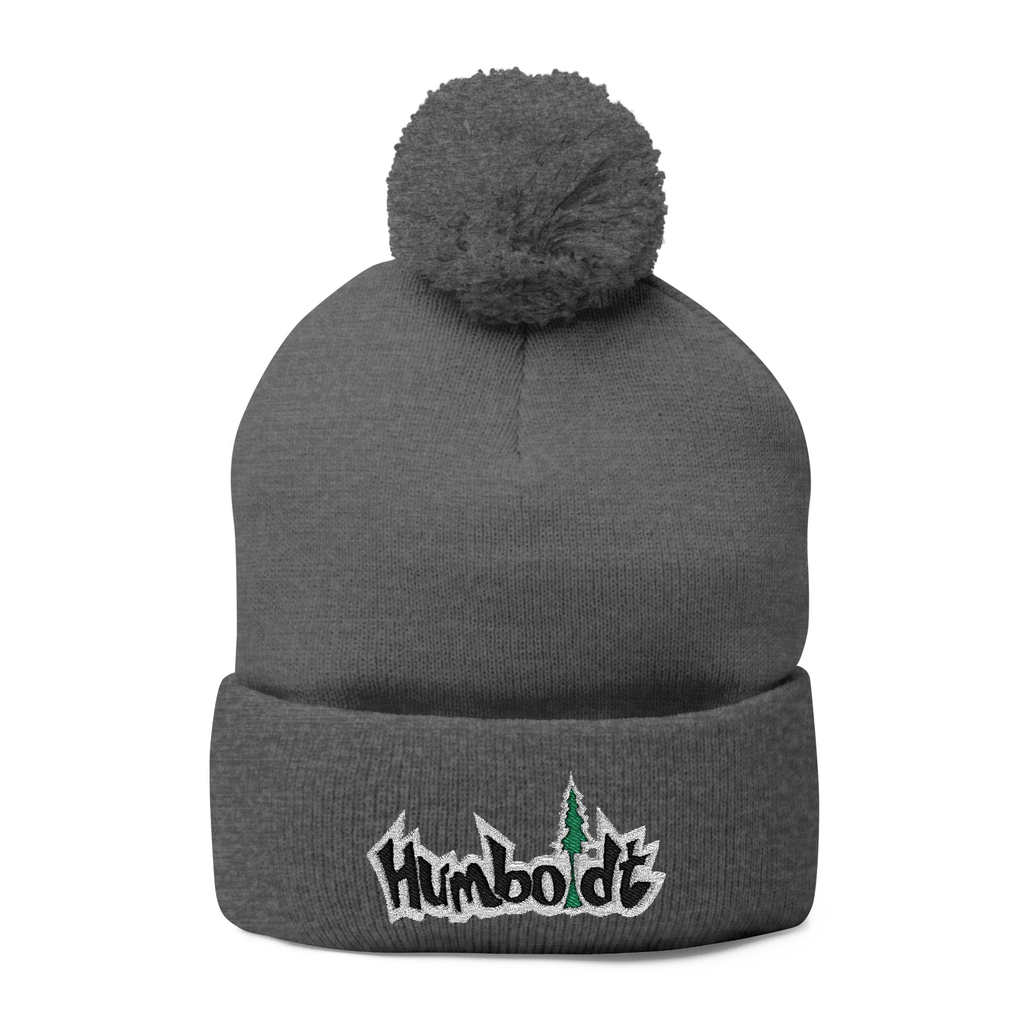Treelogo Outline Pom Foldup Beanie