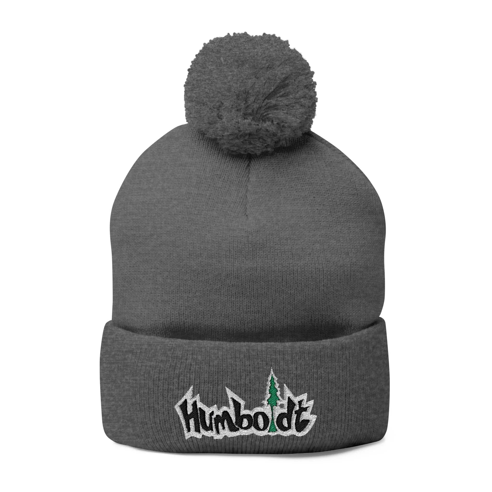 Treelogo Outline Pom Embroidered Foldup Beanie-CUSTOM ORDER