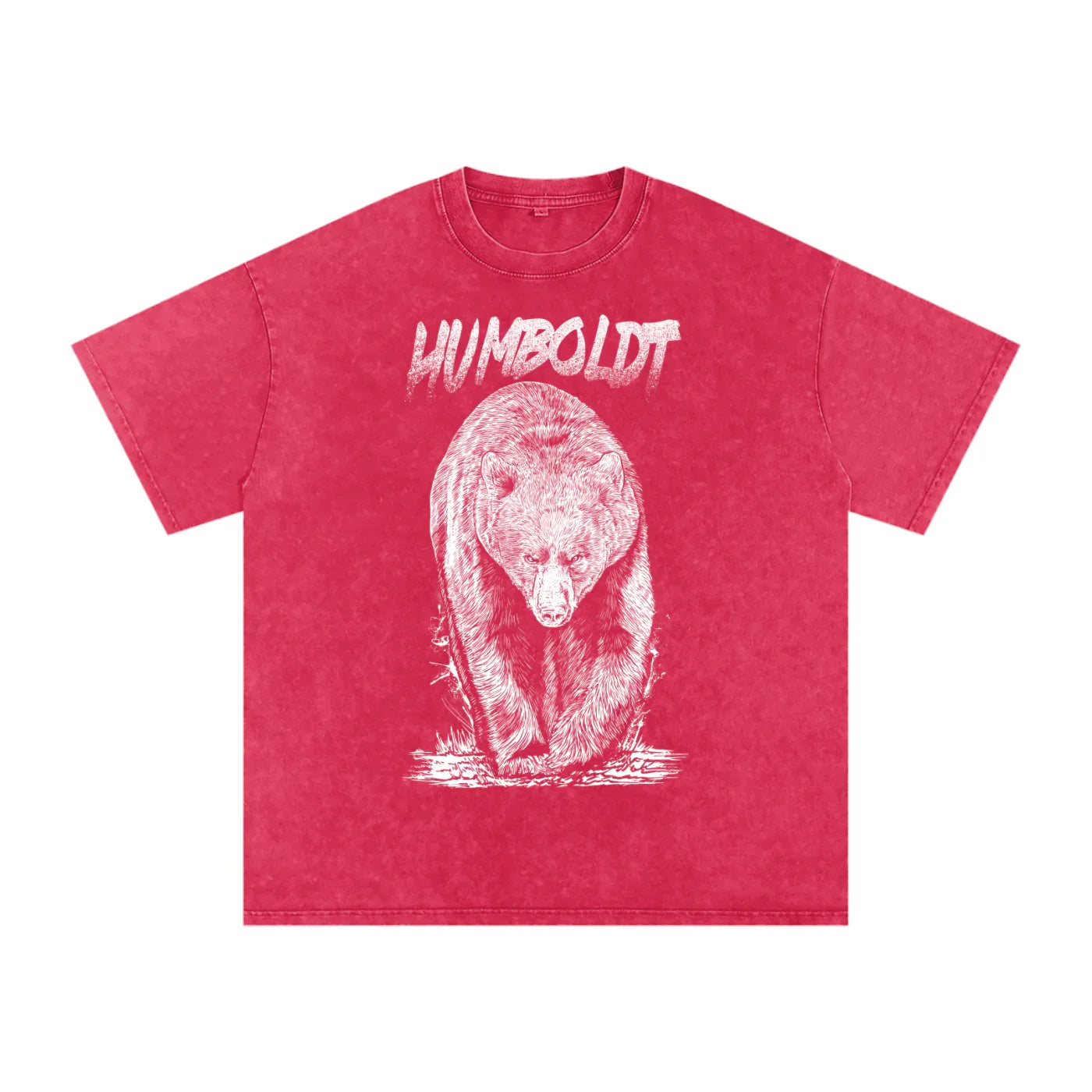 Bear Country Snow Washed Oversized Cotton TShirt - CUSTOM ORDER
