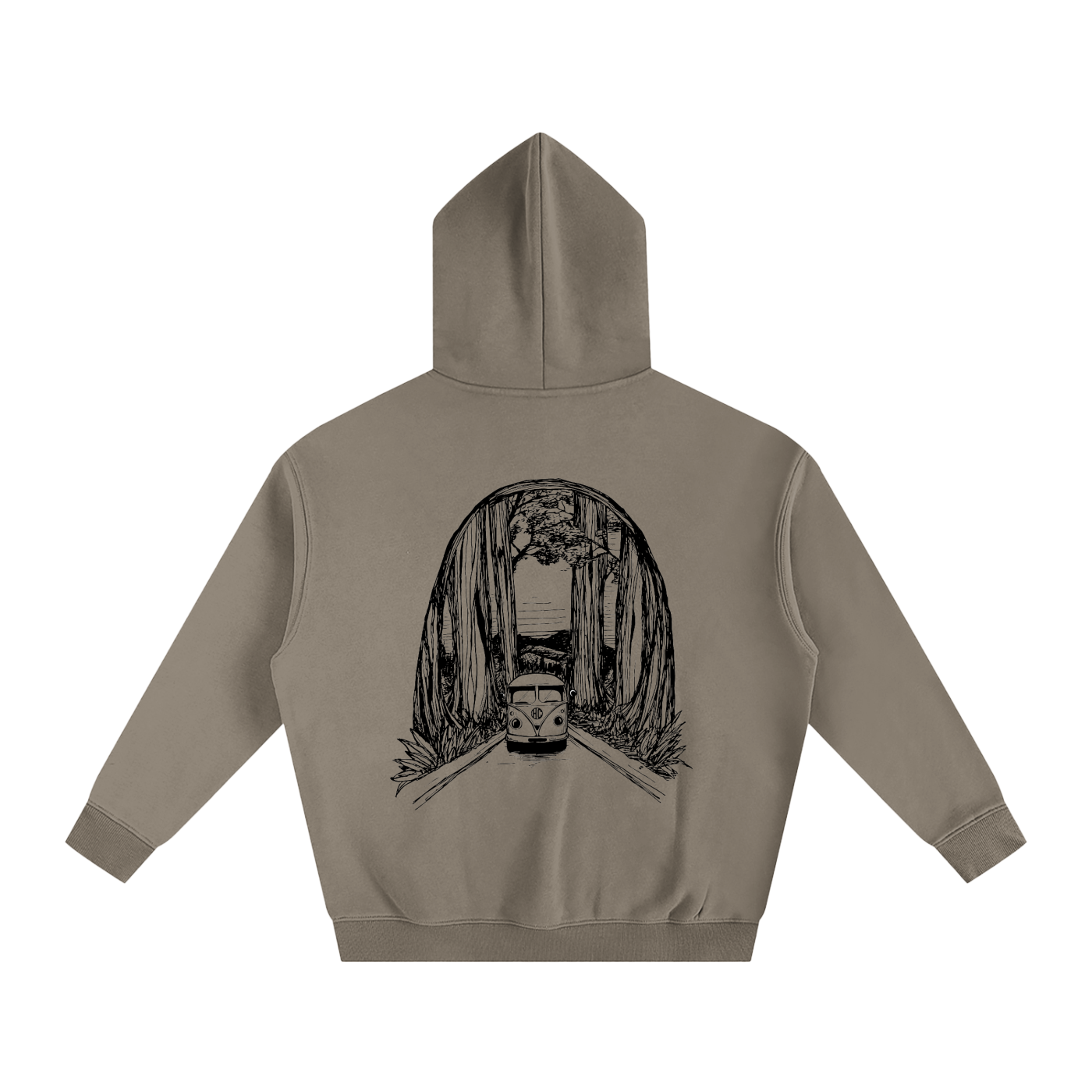 V Dub Oversize Fleeced Hoodie-CUSTOM ORDER