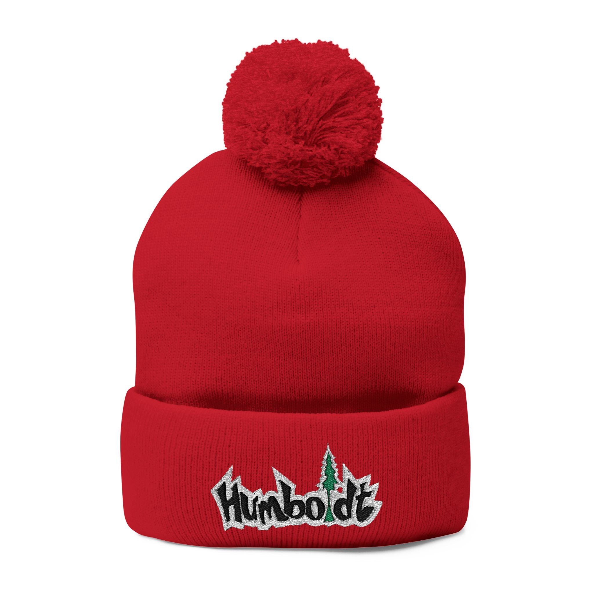 Treelogo Outline Pom Foldup Beanie