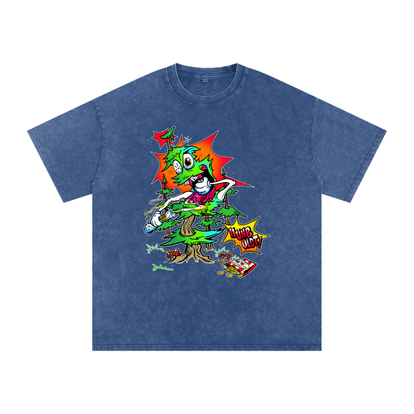Woody Red Eyes Snow Washed Oversized Cotton TShirt - CUSTOM ORDER