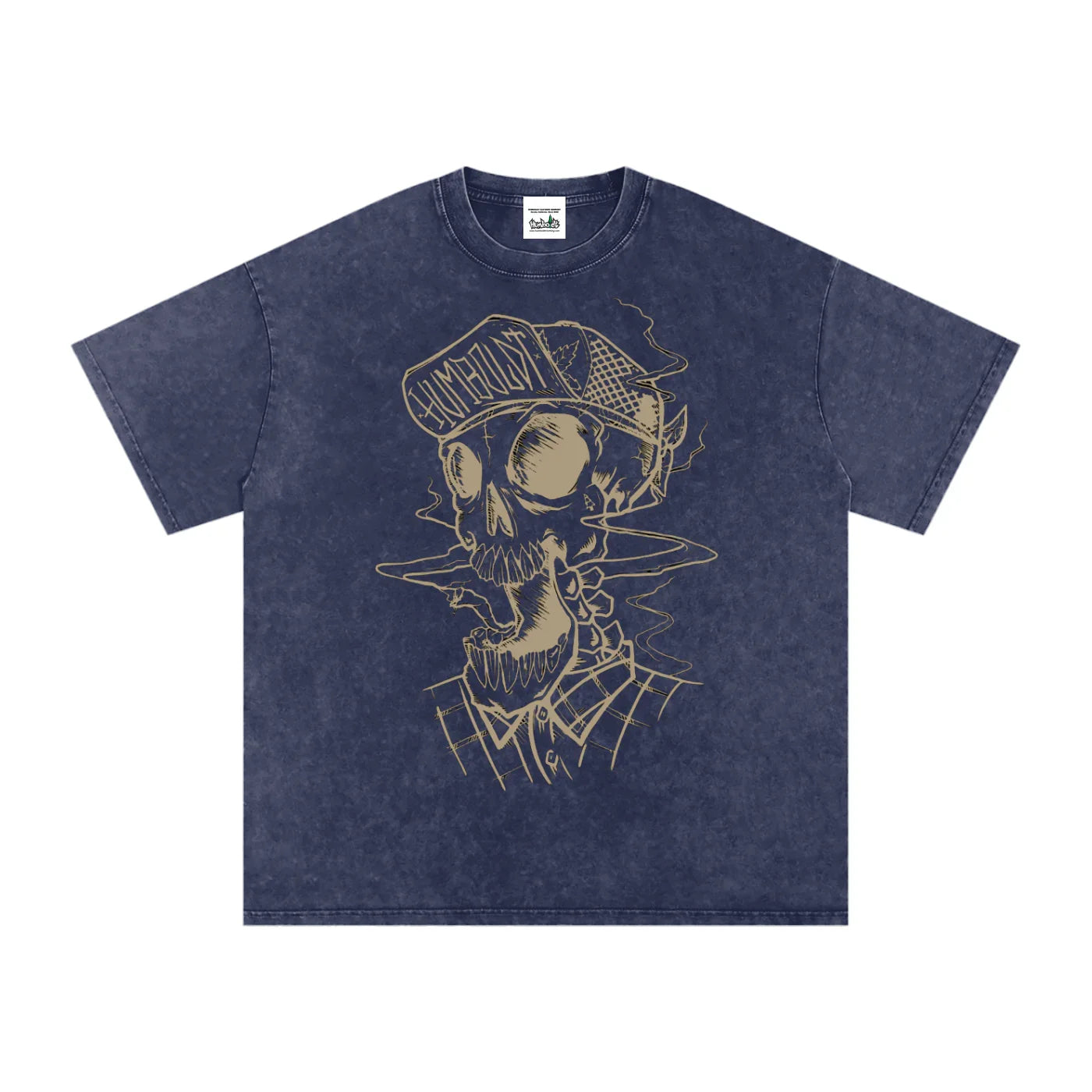 Skully Snow Washed Oversized Cotton Tshirt-CUSTOM ORDER