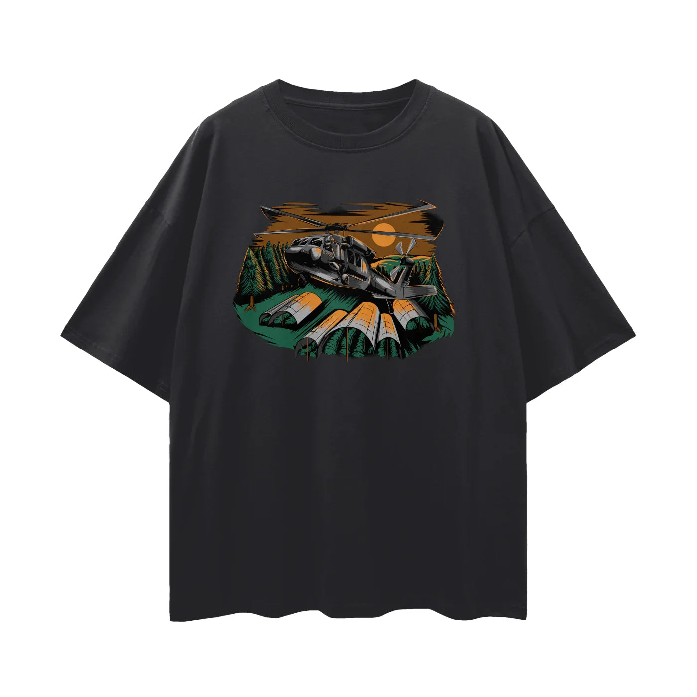 Blackhawk Oversize Deep Drop Shoulder TShirt - CUSTOM ORDER