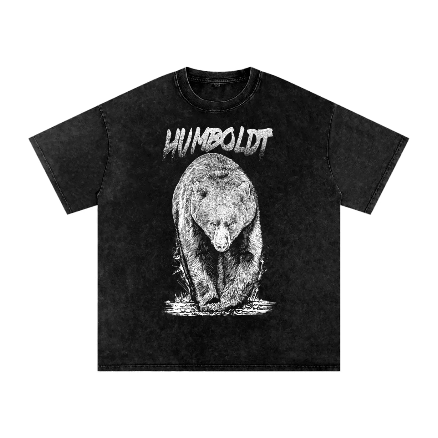 Bear Country Snow Washed Oversized Cotton TShirt - CUSTOM ORDER