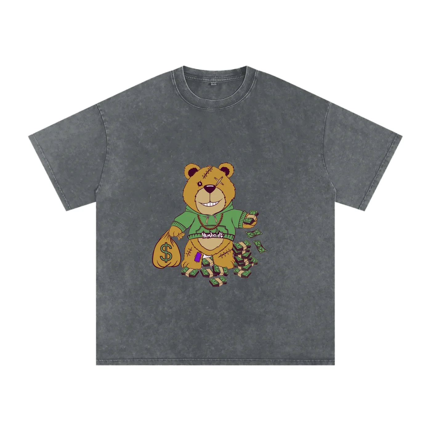 Bear Market Acid Wash Oversize TShirt - CUSTOM ORDER