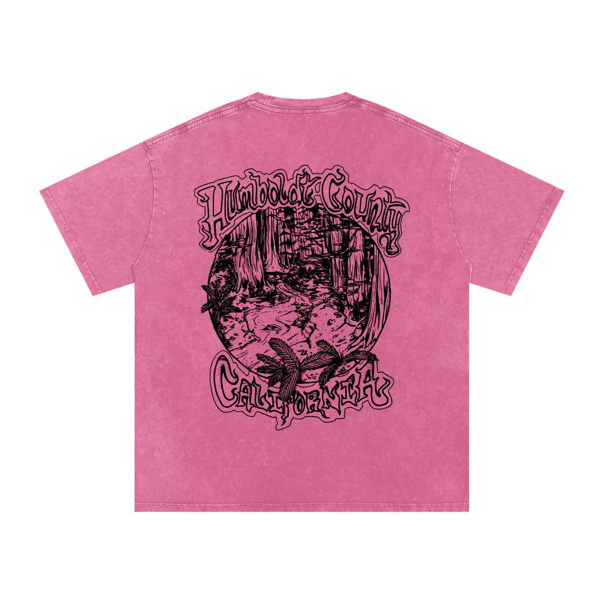 Deep Woods Snow Washed Oversized Cotton TShirt - CUSTOM ORDER
