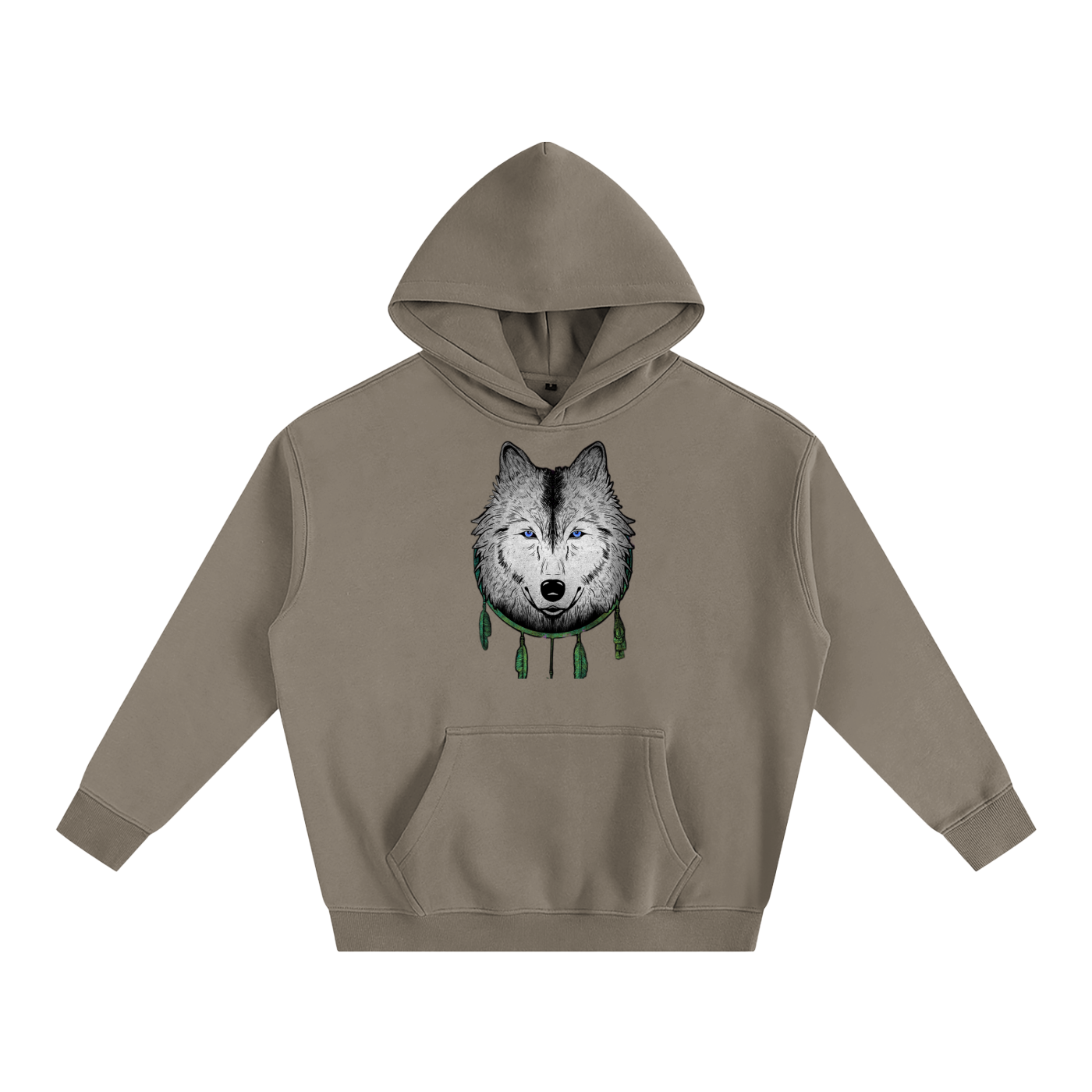 White Wolf Pullover Hoodie