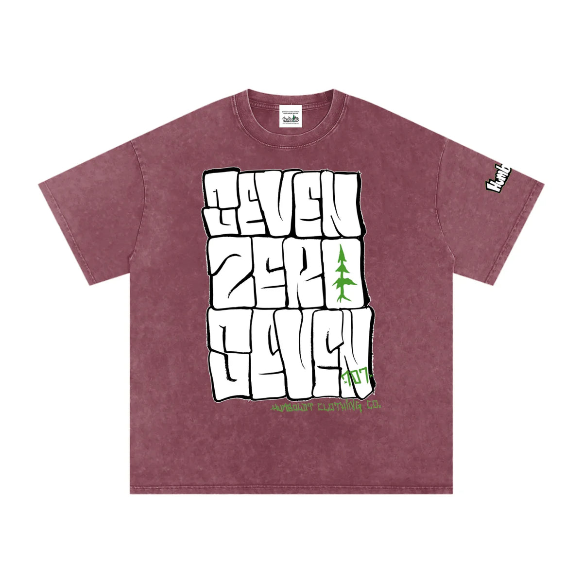 Seven Zero Seven Snow Washed Oversized Cotton Tshirt - CUSTOM ORDER